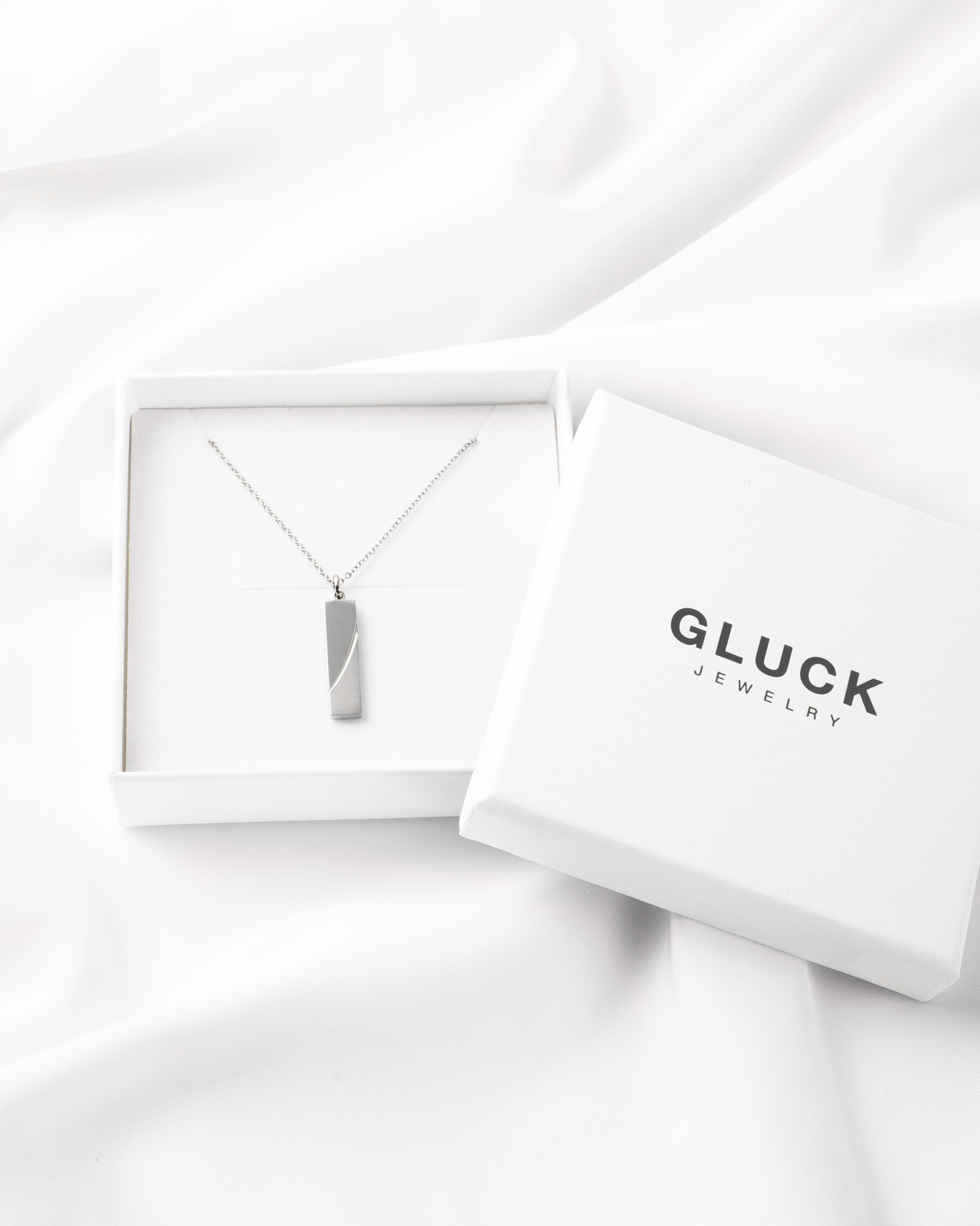 【ギフトBOX付】Plate Necklace SND