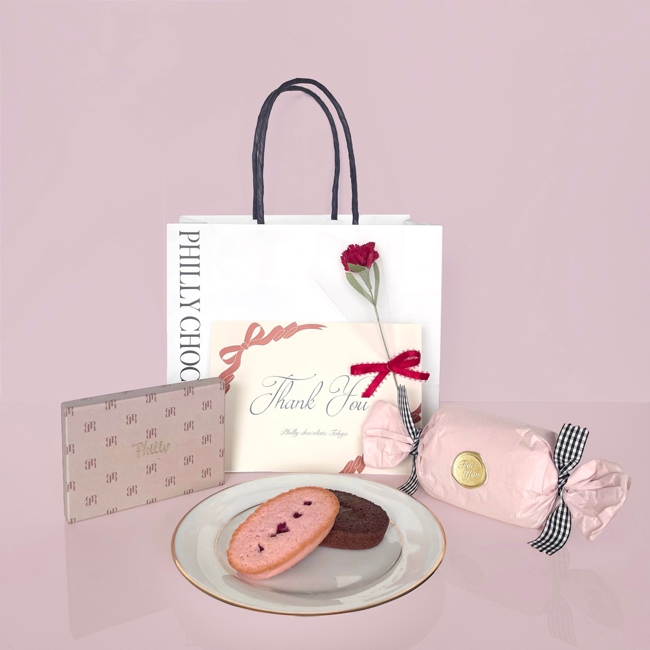 【ショッパー/お花付】Financier + Chocolate set