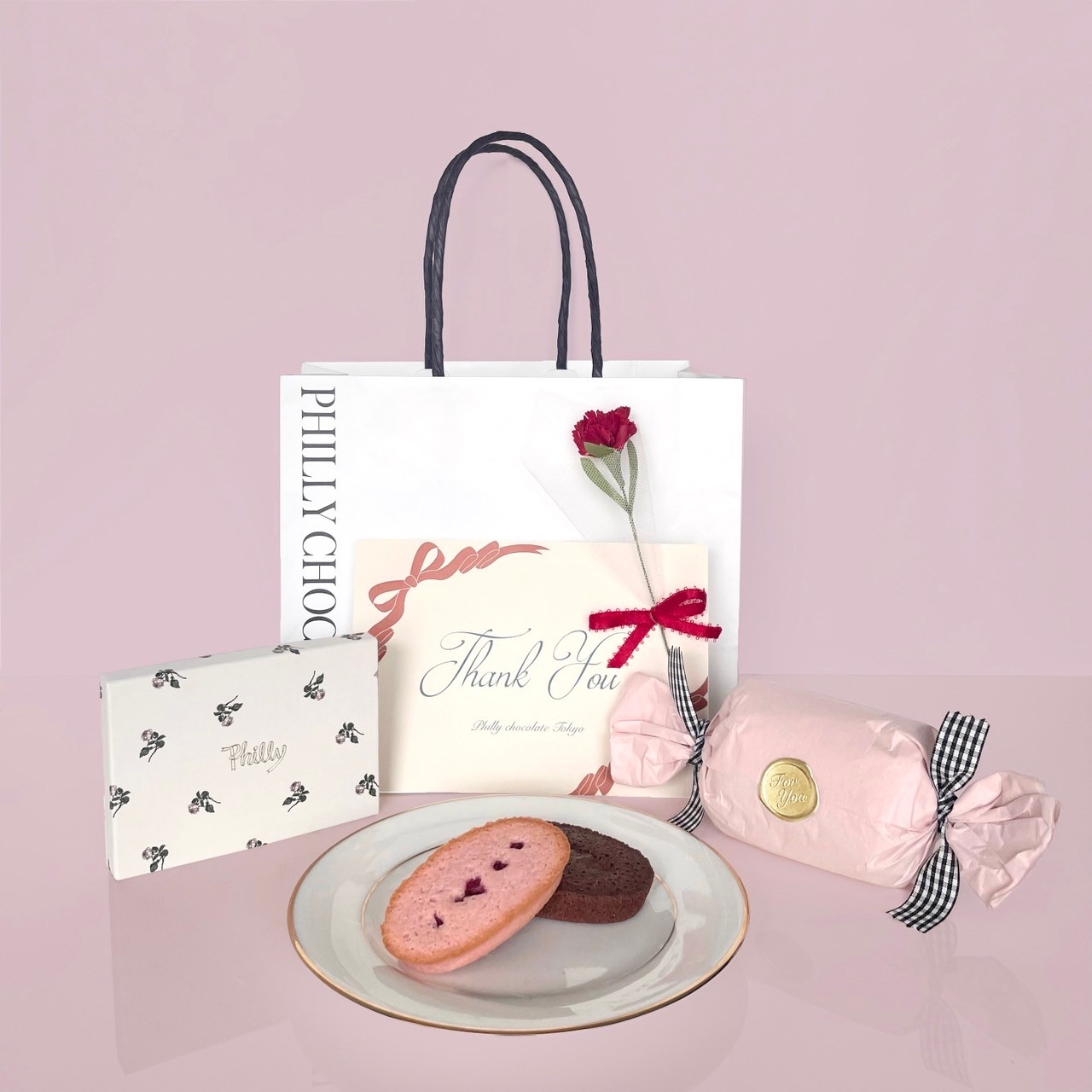 【ショッパー/お花付】Financier + Chocolate set