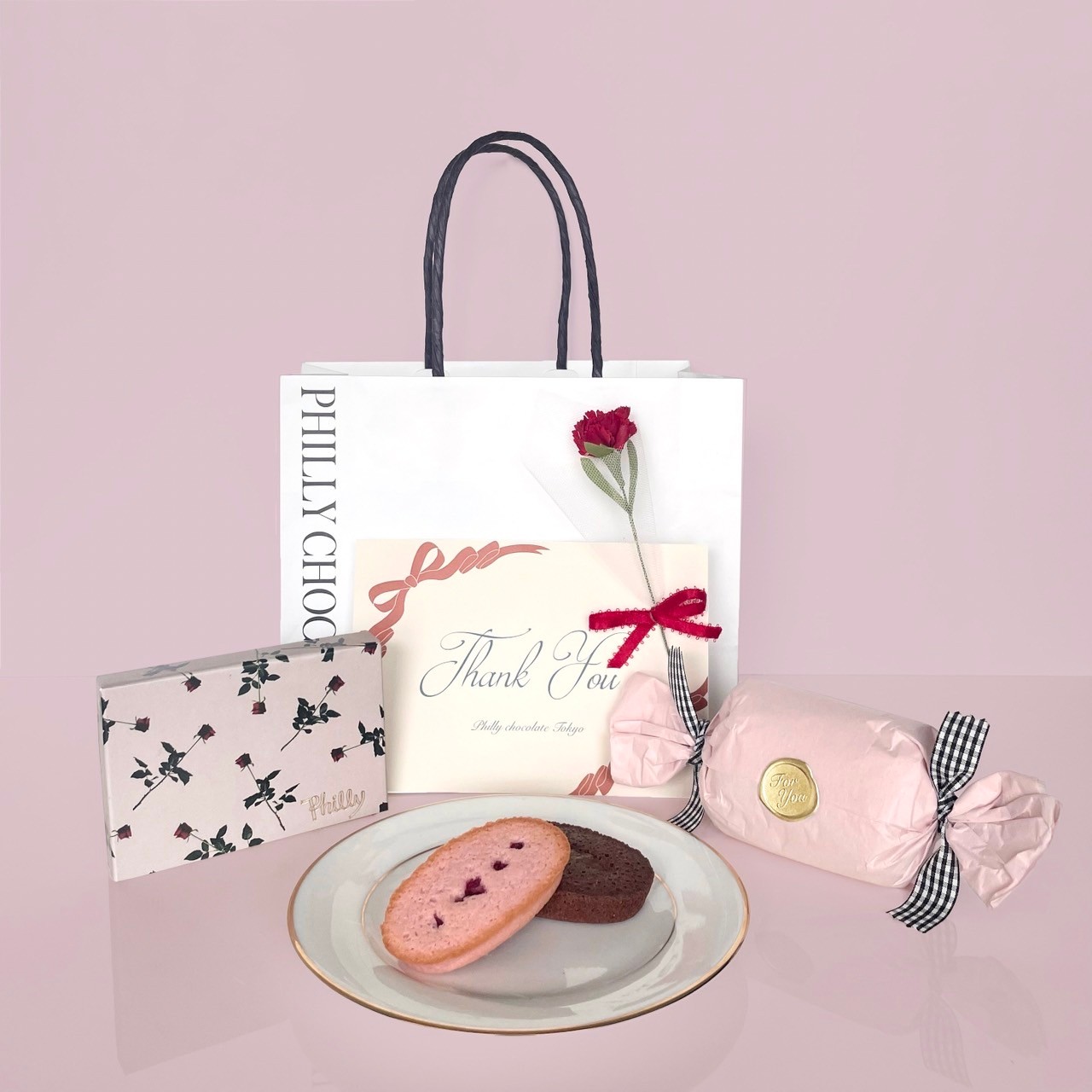 【ショッパー/お花付】Financier + Chocolate set