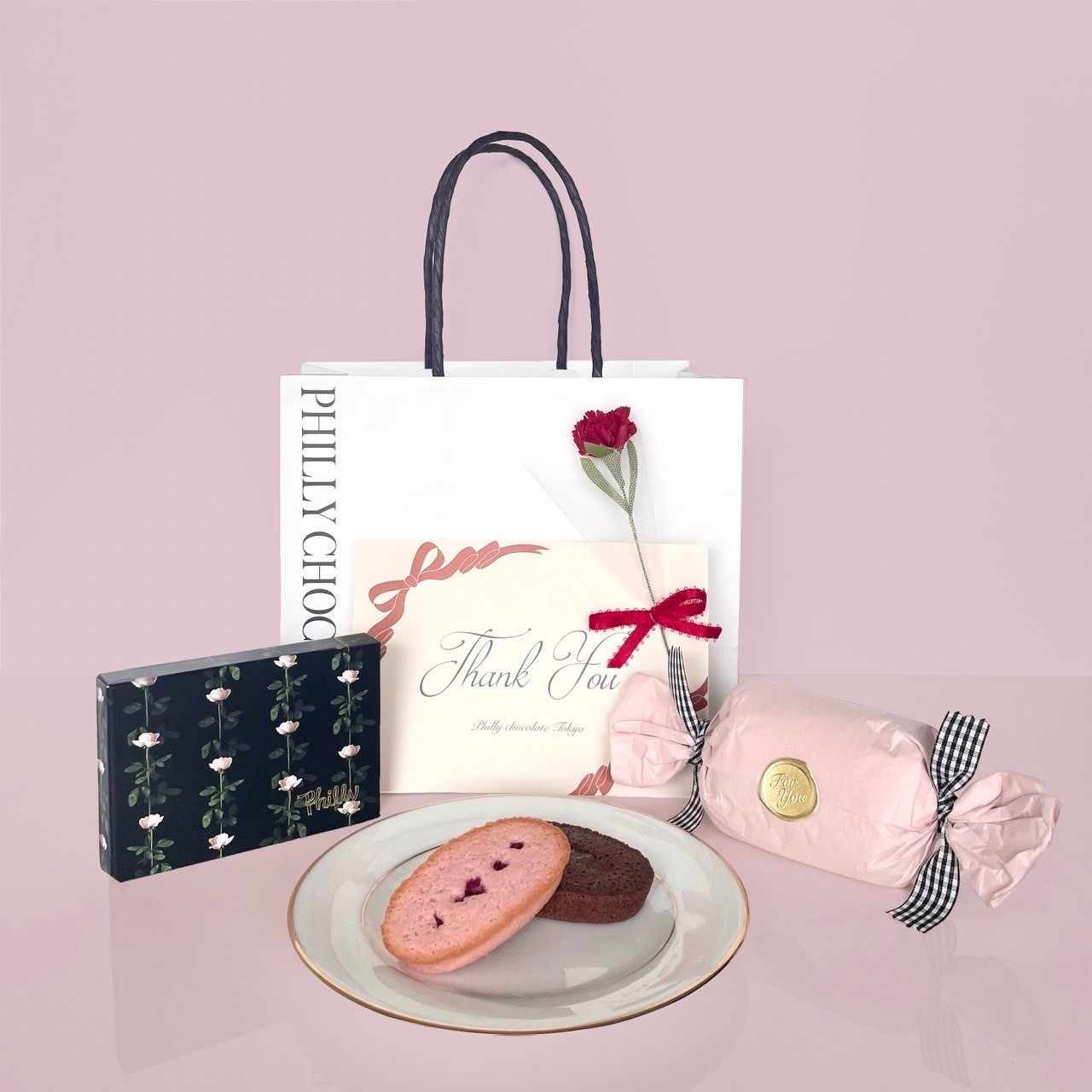 【ショッパー/お花付】Financier + Chocolate set