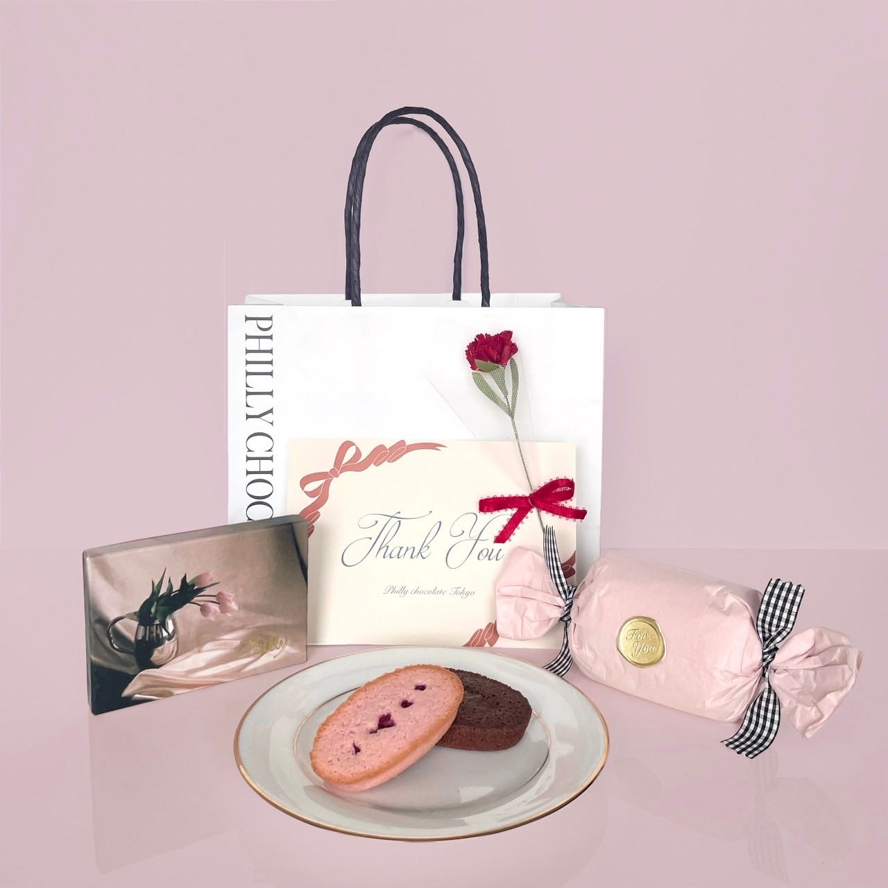 【ショッパー/お花付】Financier + Chocolate set