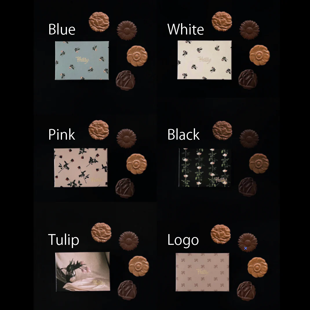 【ショッパー/お花付】Cookie (ROSE) + Chocolate set