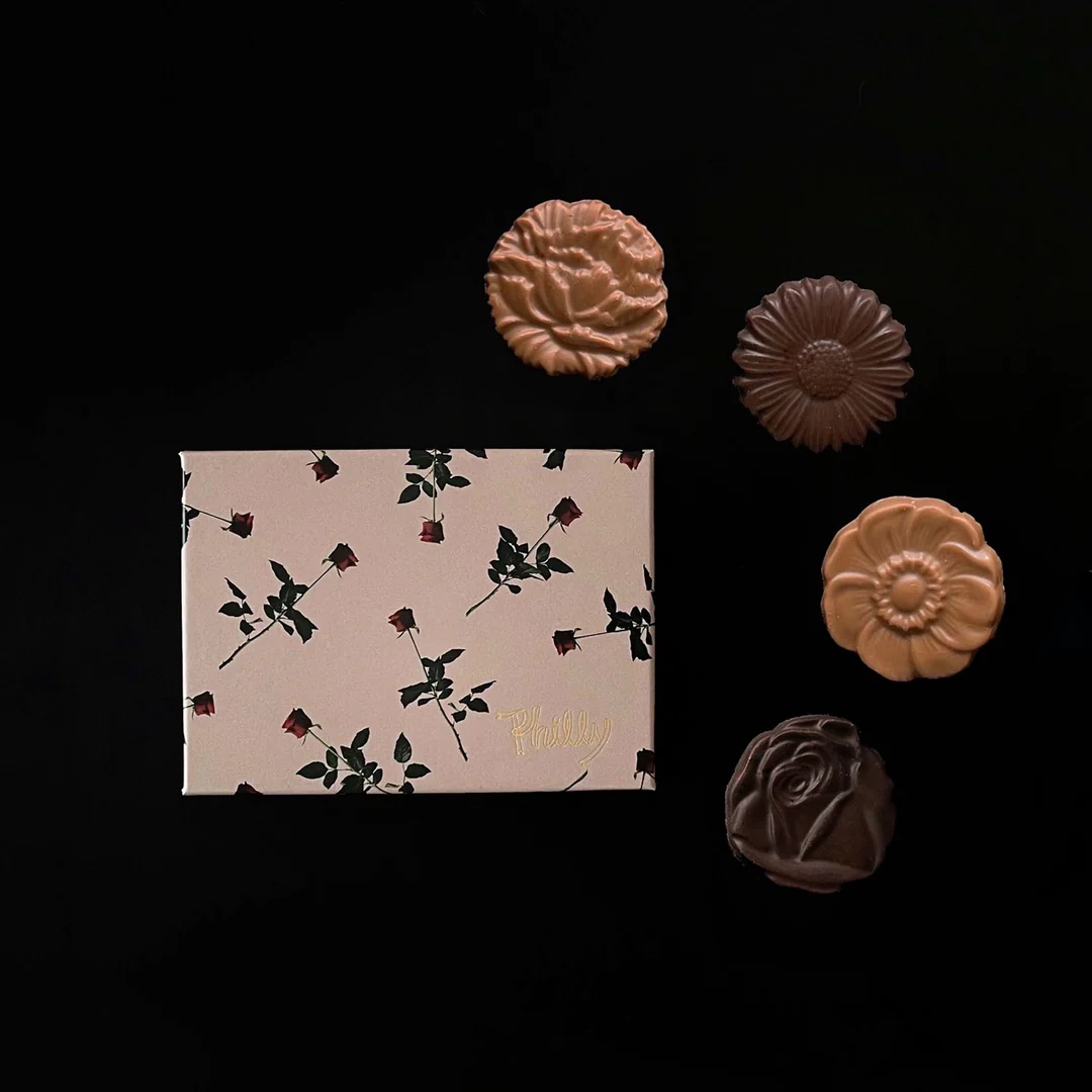 【ショッパー/お花付】Cookie (SWAN) + Chocolate set