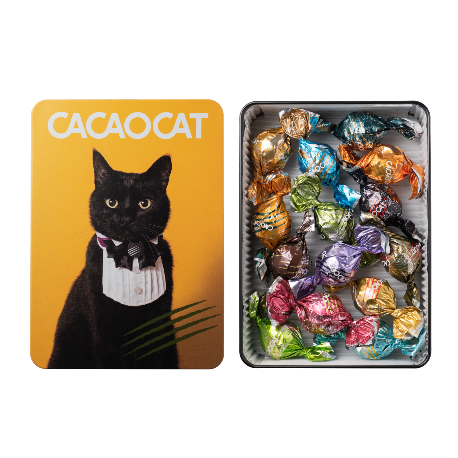 【期間限定】CACAOCAT 缶 ミックス 14 個入り YELLOW