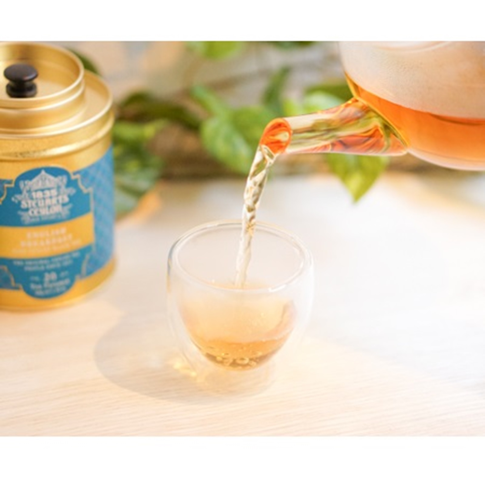【ファーストクラスで採用された紅茶】George Steuart Tea トライアングルバッグ2缶セット(ヴィンテージアールグレイ×イングリッシュブレックファスト)