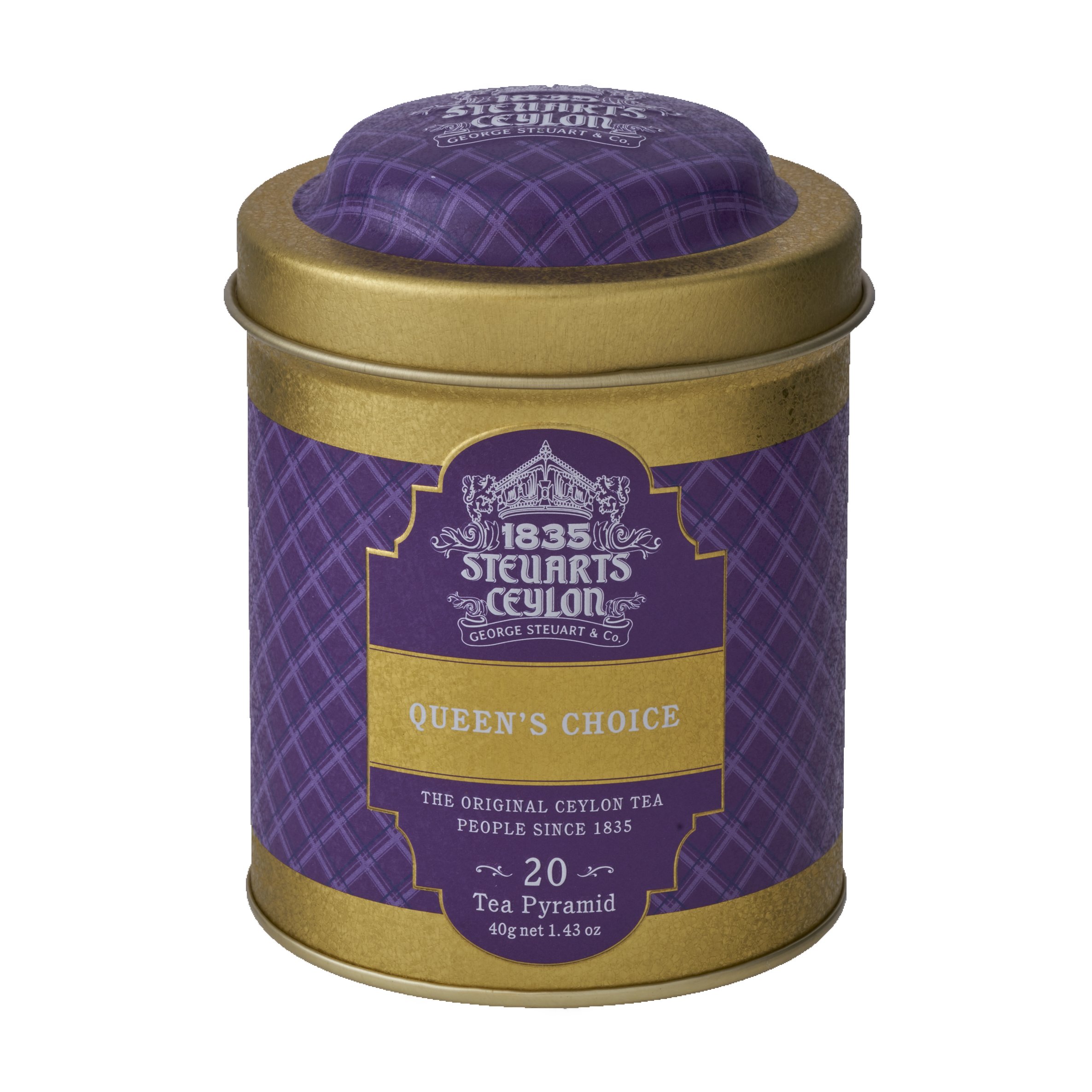 【ファーストクラスで採用された紅茶】George Steuart Tea トライアングルバッグ2缶セット(ヴィンテージアールグレイ×クイーンズチョイス)