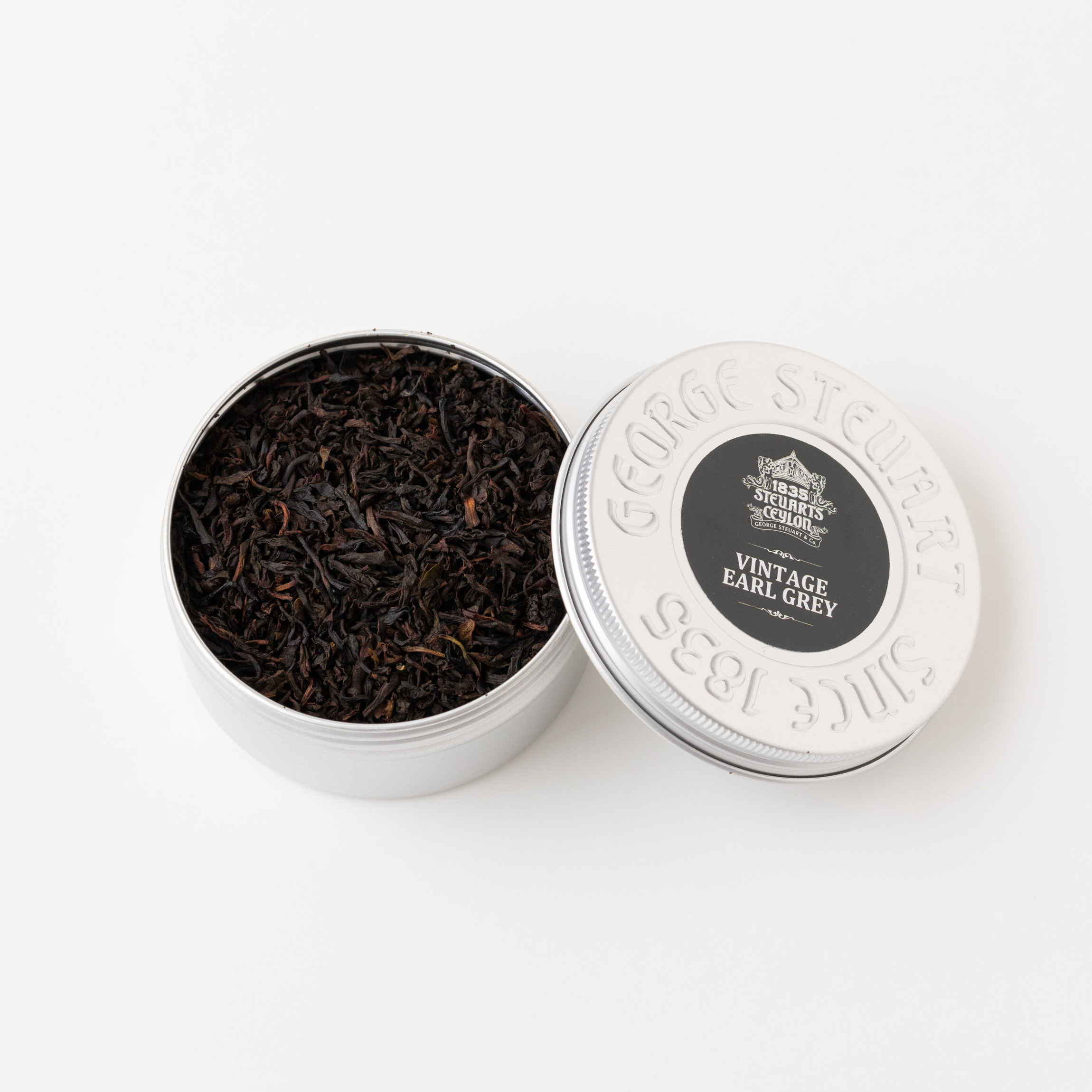 【ギフトボックス】リーフティーミニ缶2個セット（白） ロイヤルディライト+アールグレイ