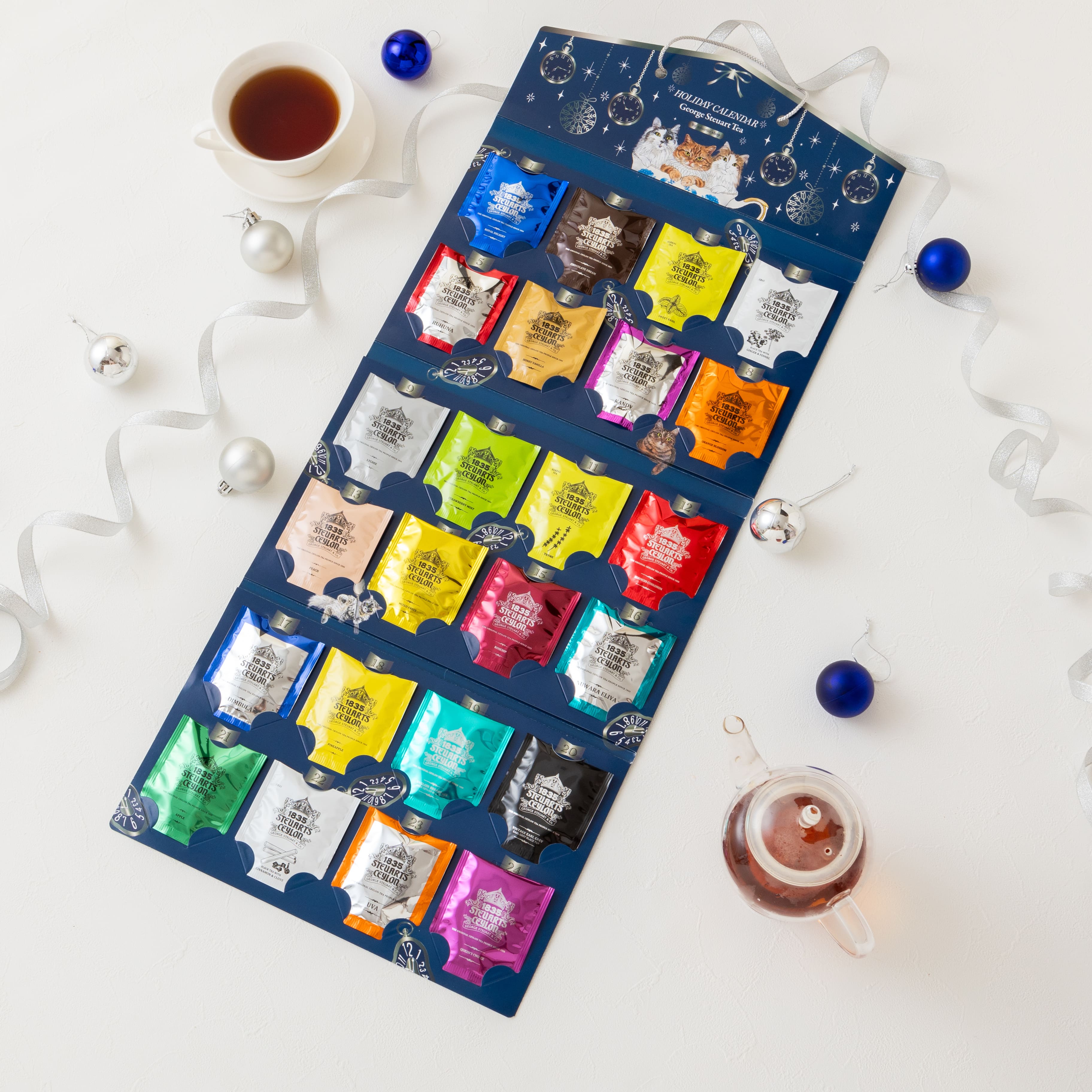 【猫好きの方へのギフトに】アドベントカレンダー「CAT HOLIDAY TEA GIFT」