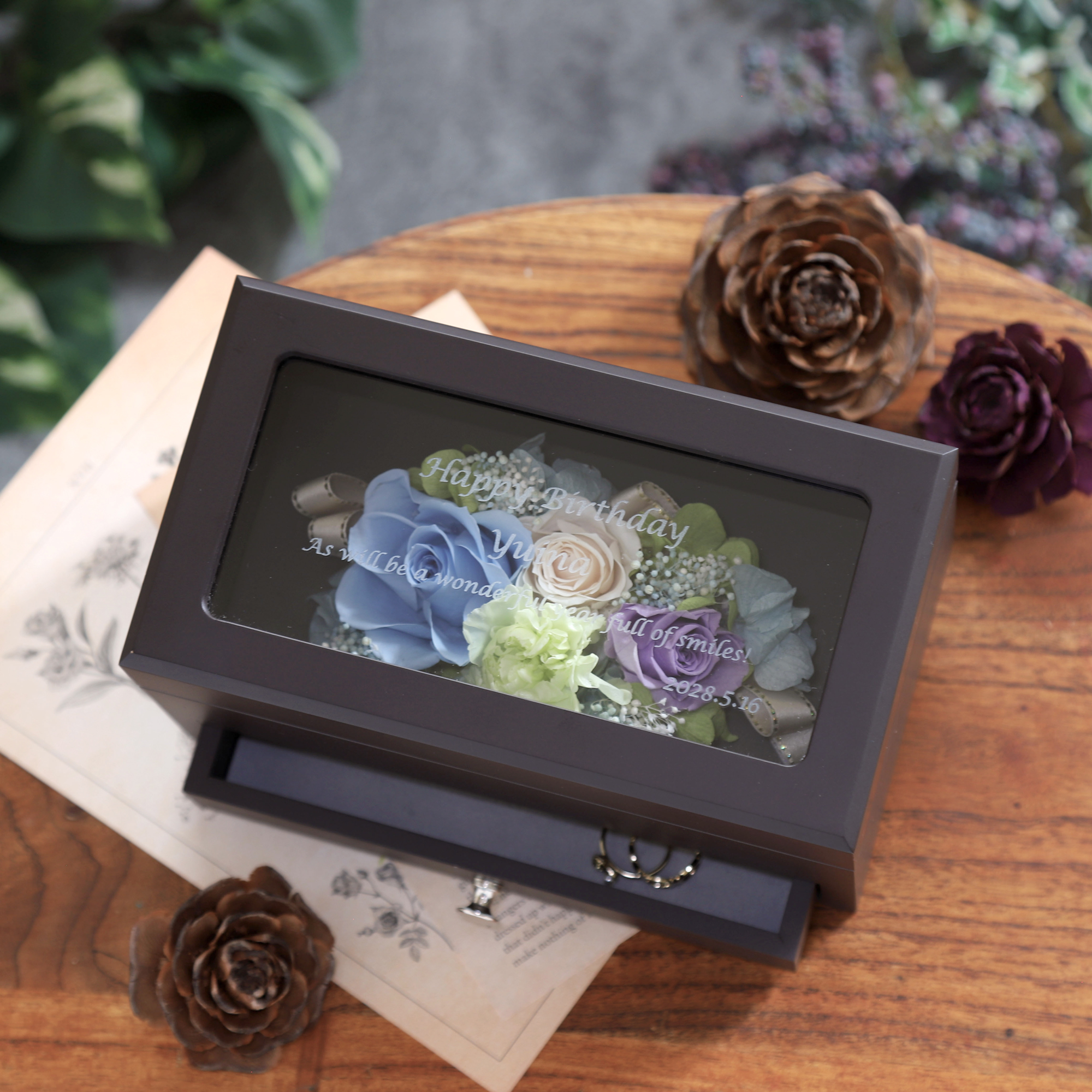 名入れメンズアクセサリー収納ケース】メンズボックス L | 2-U