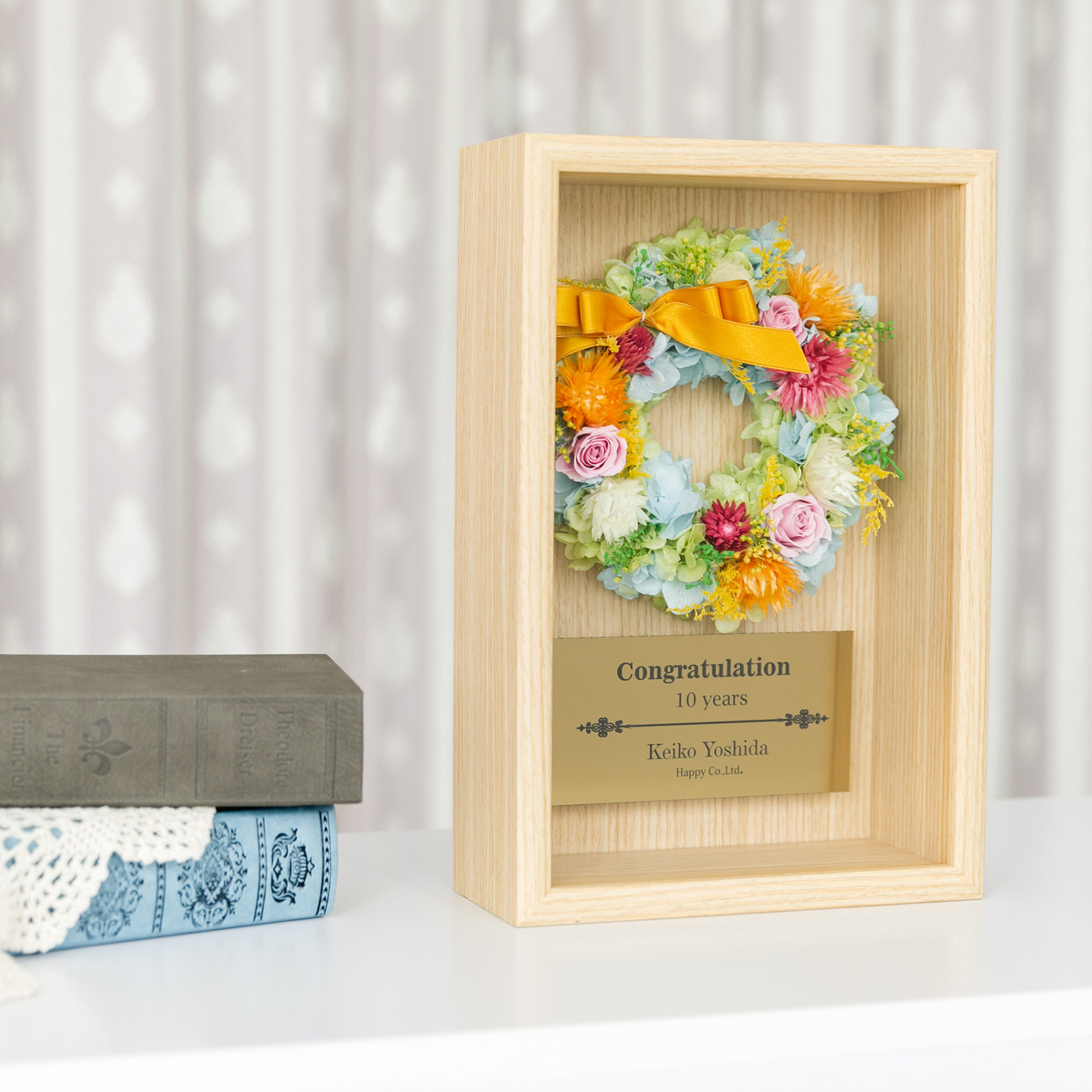 名入れギフト】リースアレンジ＂花祝い＂ | HappySmile(ハッピー