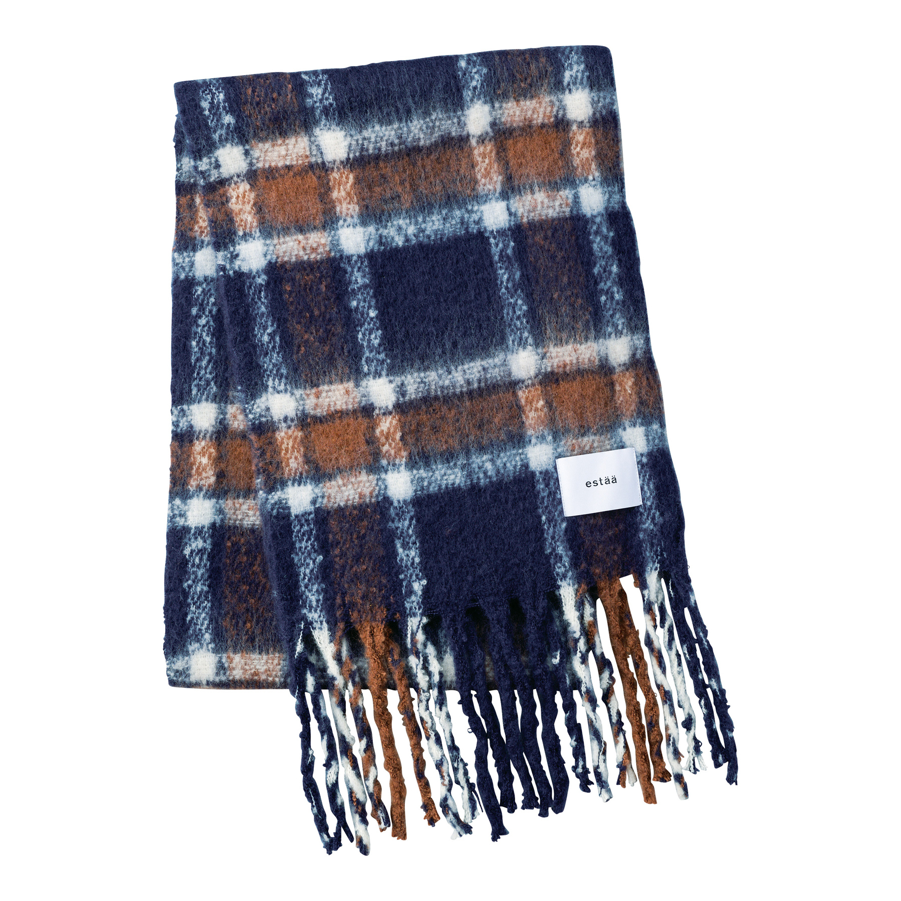 【全6色】ボリュームチェックマフラー