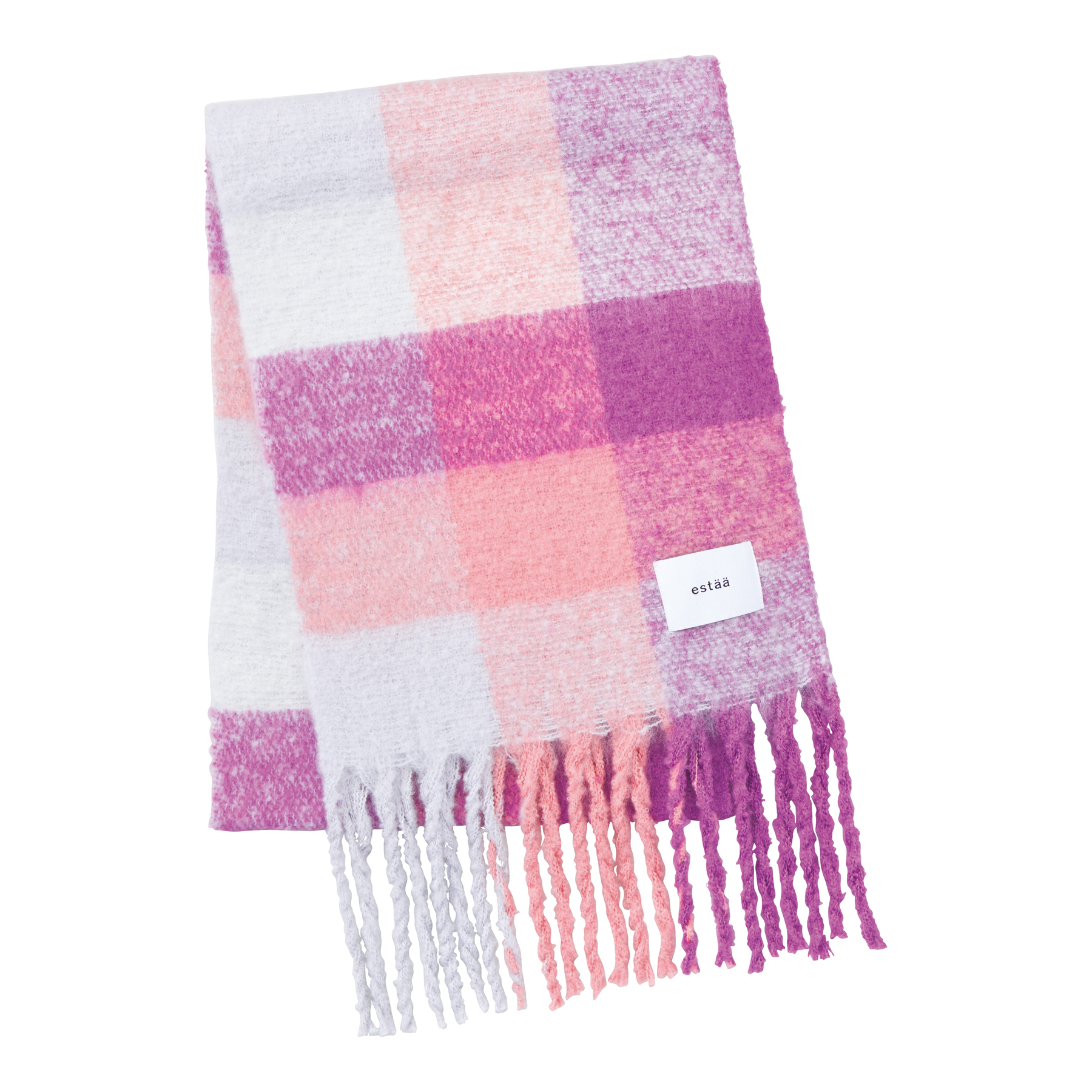 【全6色】ボリュームチェックマフラー