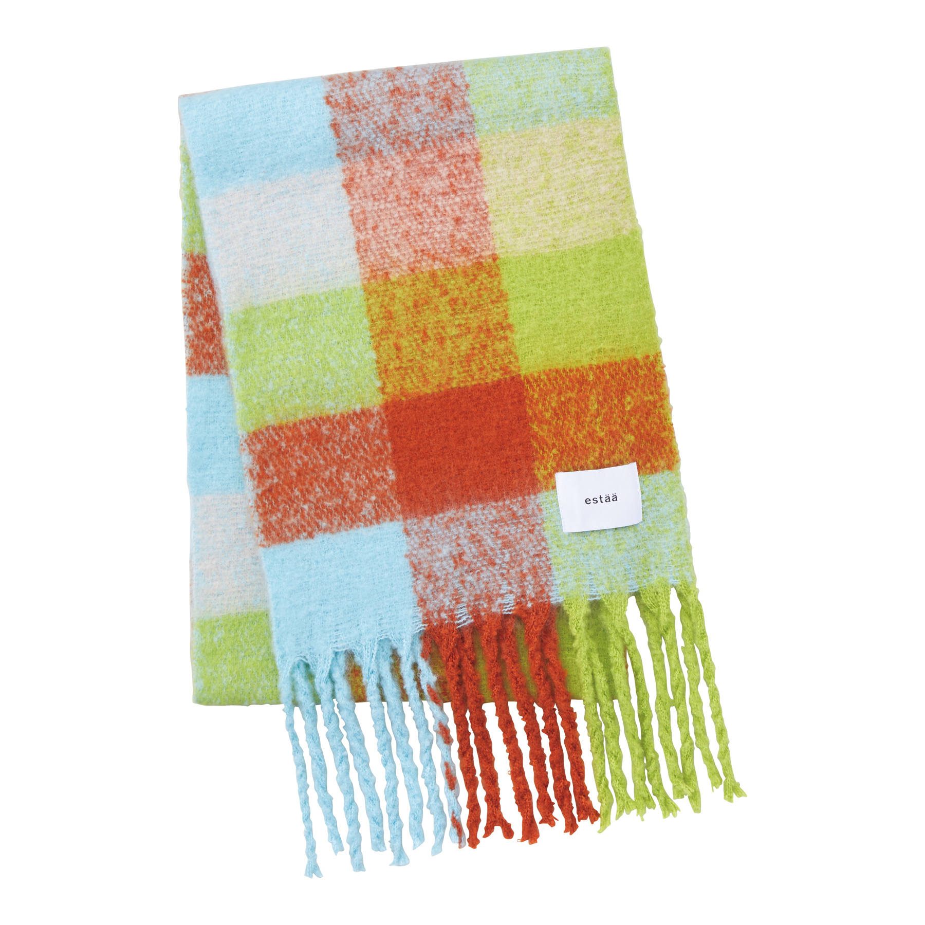 【全6色】ボリュームチェックマフラー