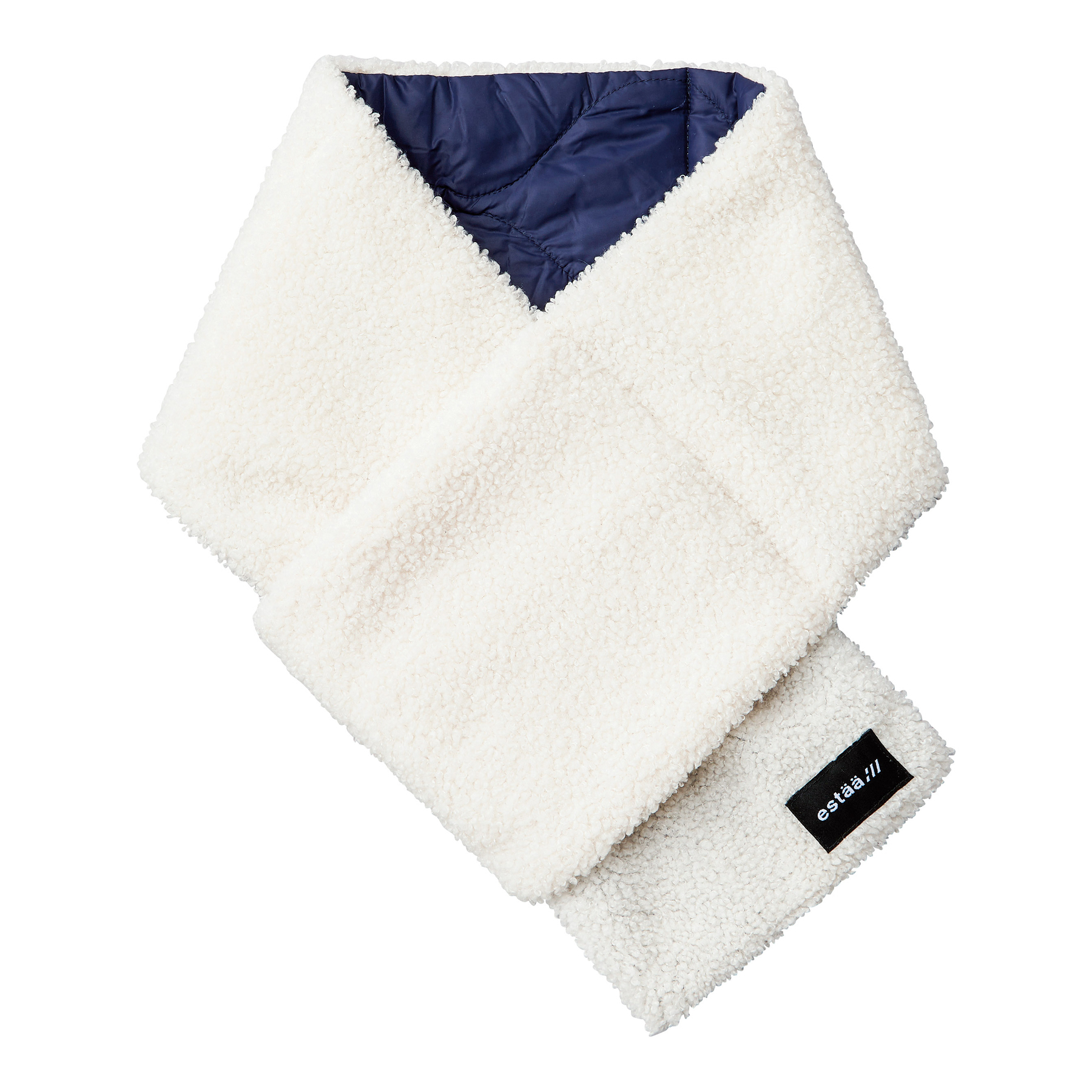 ポケッタブル ダウンマフラー｜無地×ボア