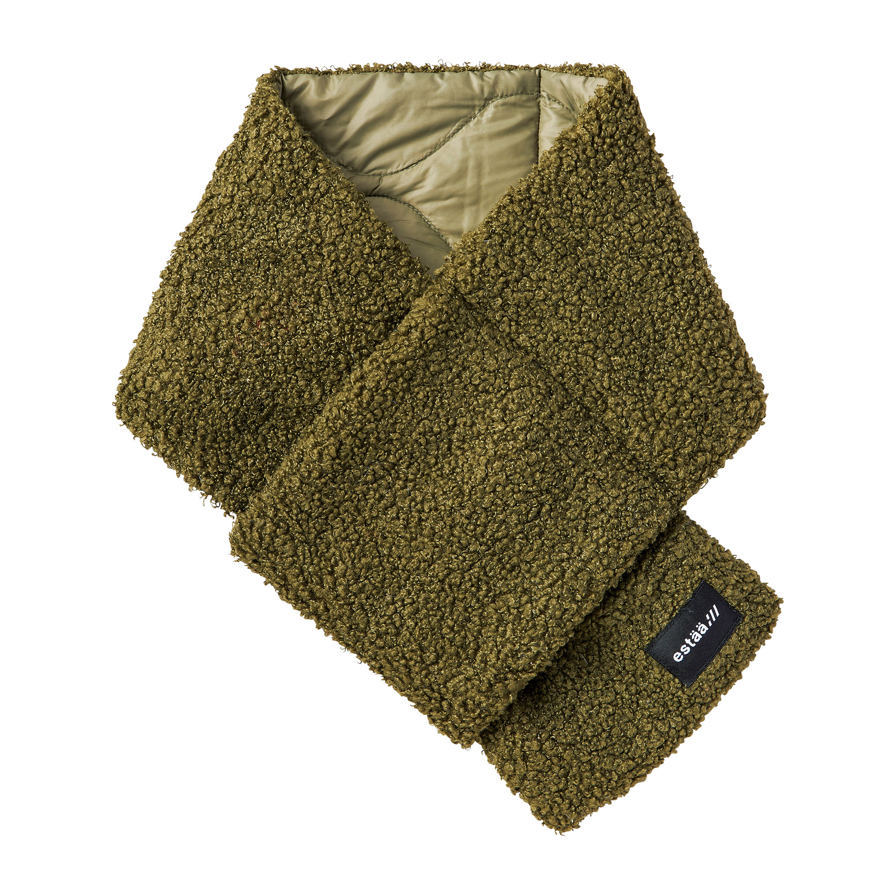 ポケッタブル ダウンマフラー｜無地×ボア