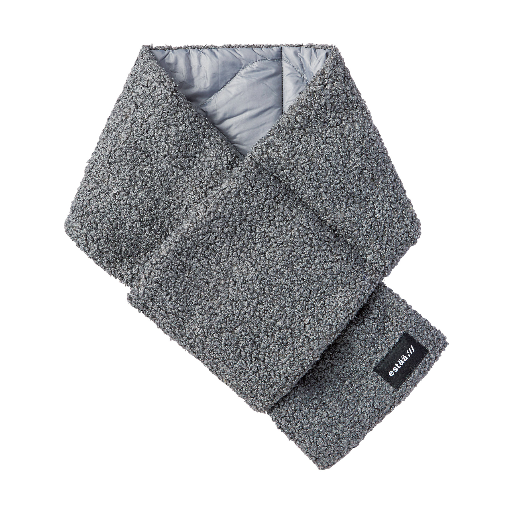 ポケッタブル ダウンマフラー｜無地×ボア