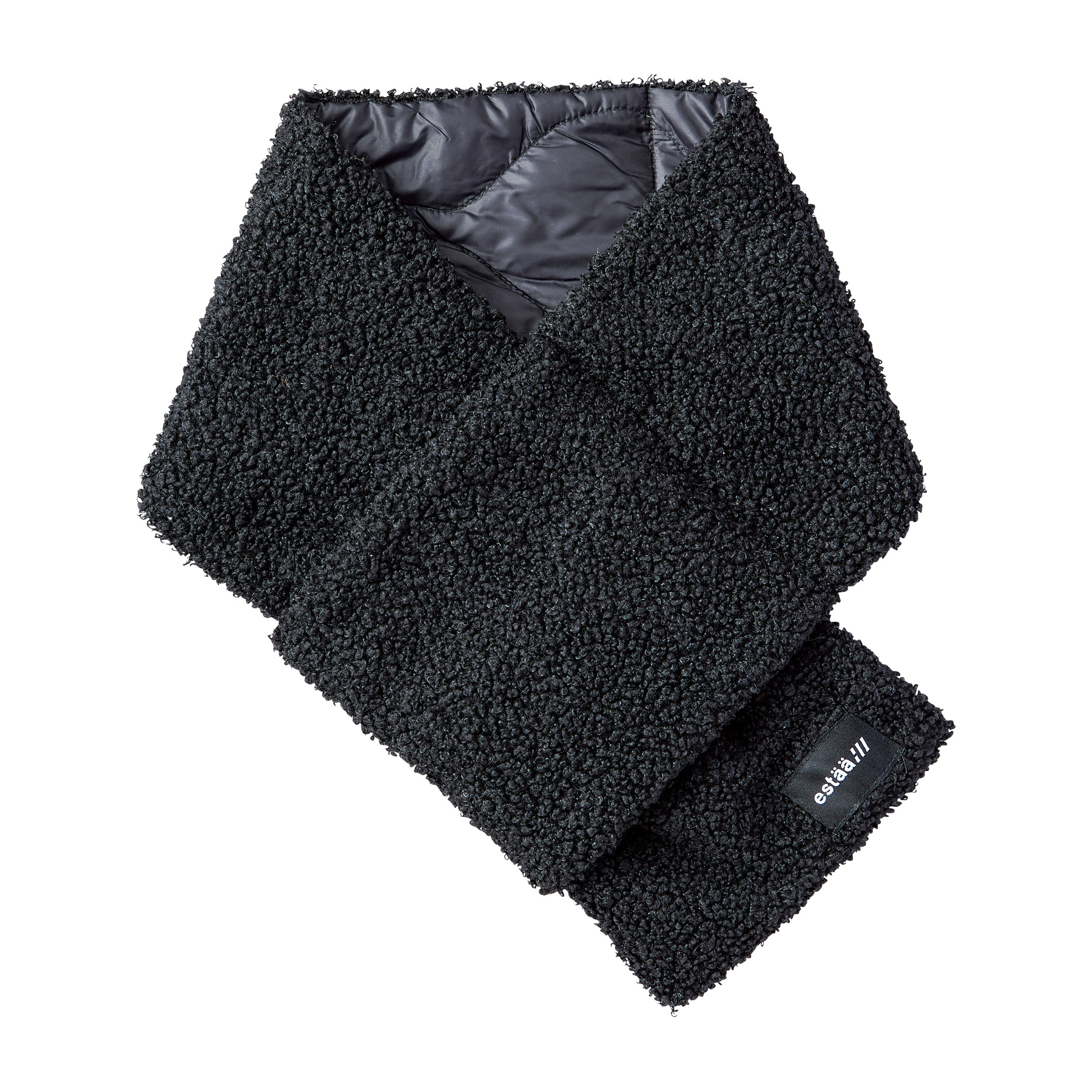 ポケッタブル ダウンマフラー｜無地×ボア