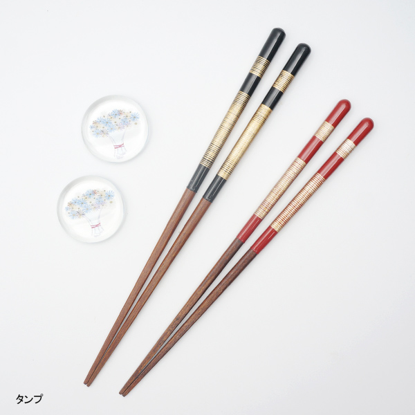 【結婚祝い】タンプカタログギフト “Wedding”と華やかな和のお箸BOXセット