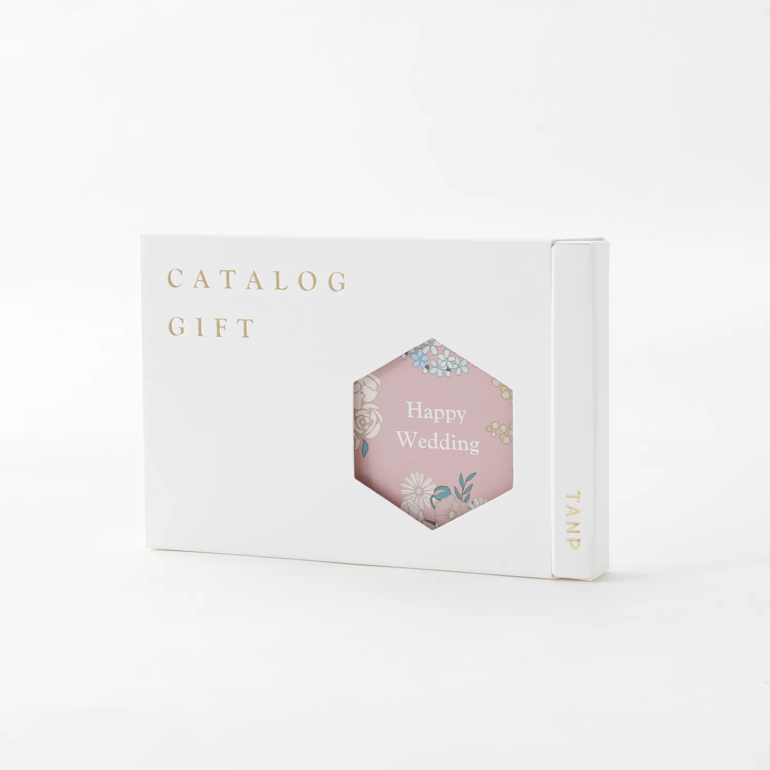 【結婚祝い】カタログギフト "Wedding"とチューリップグラスのセット