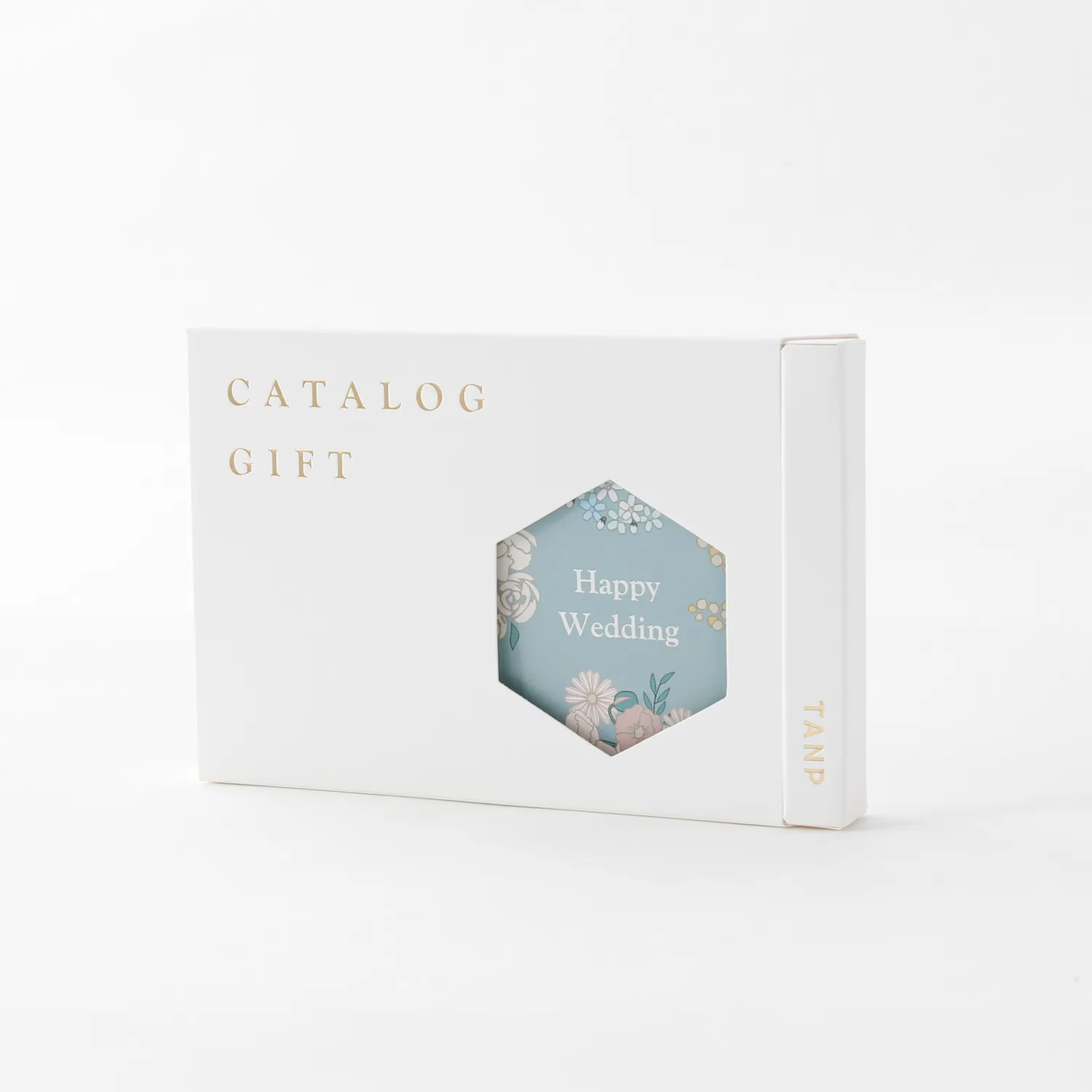 【結婚祝い】カタログギフト "Wedding"とチューリップグラスのセット