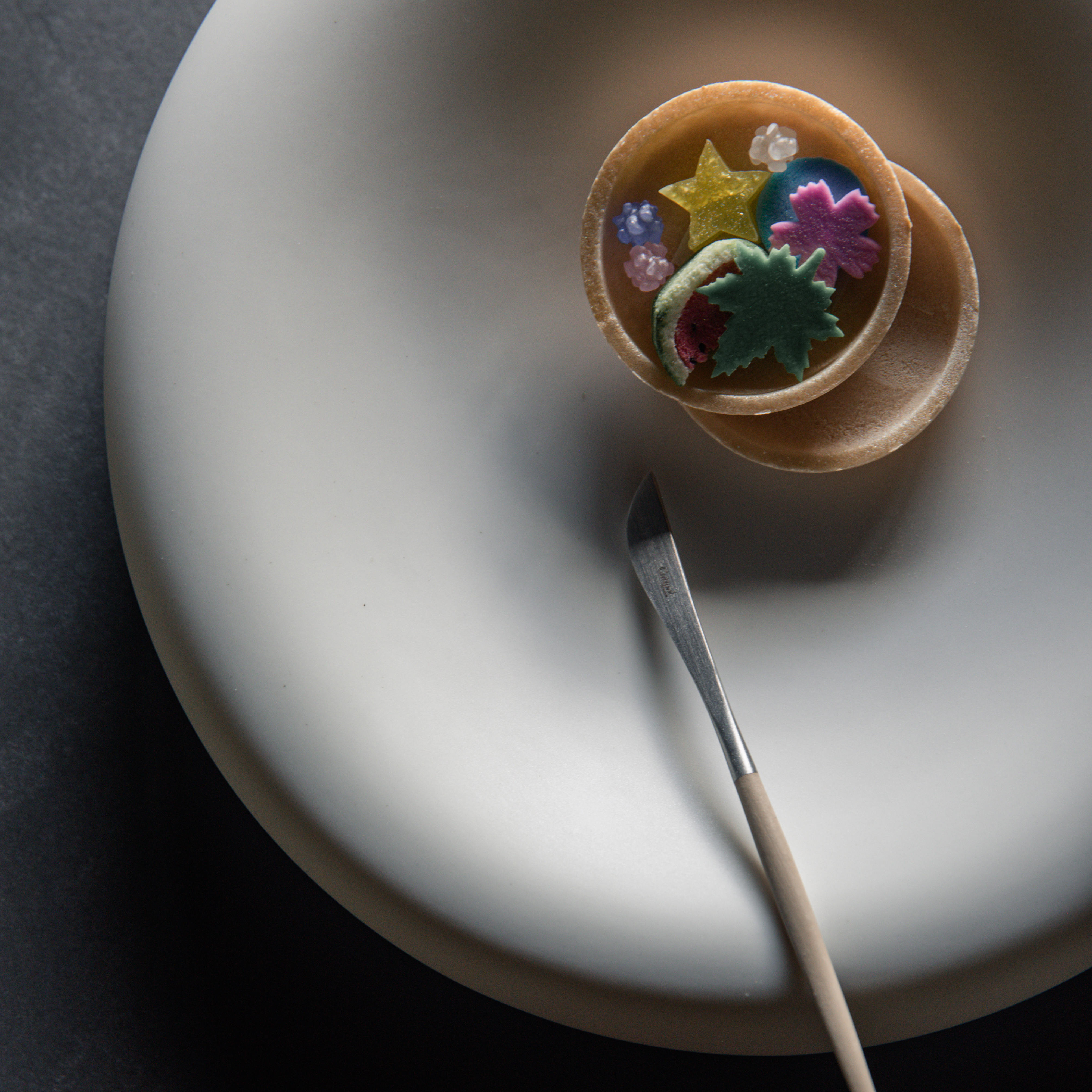 和菓子スイーツカトラリーセット（和の色）