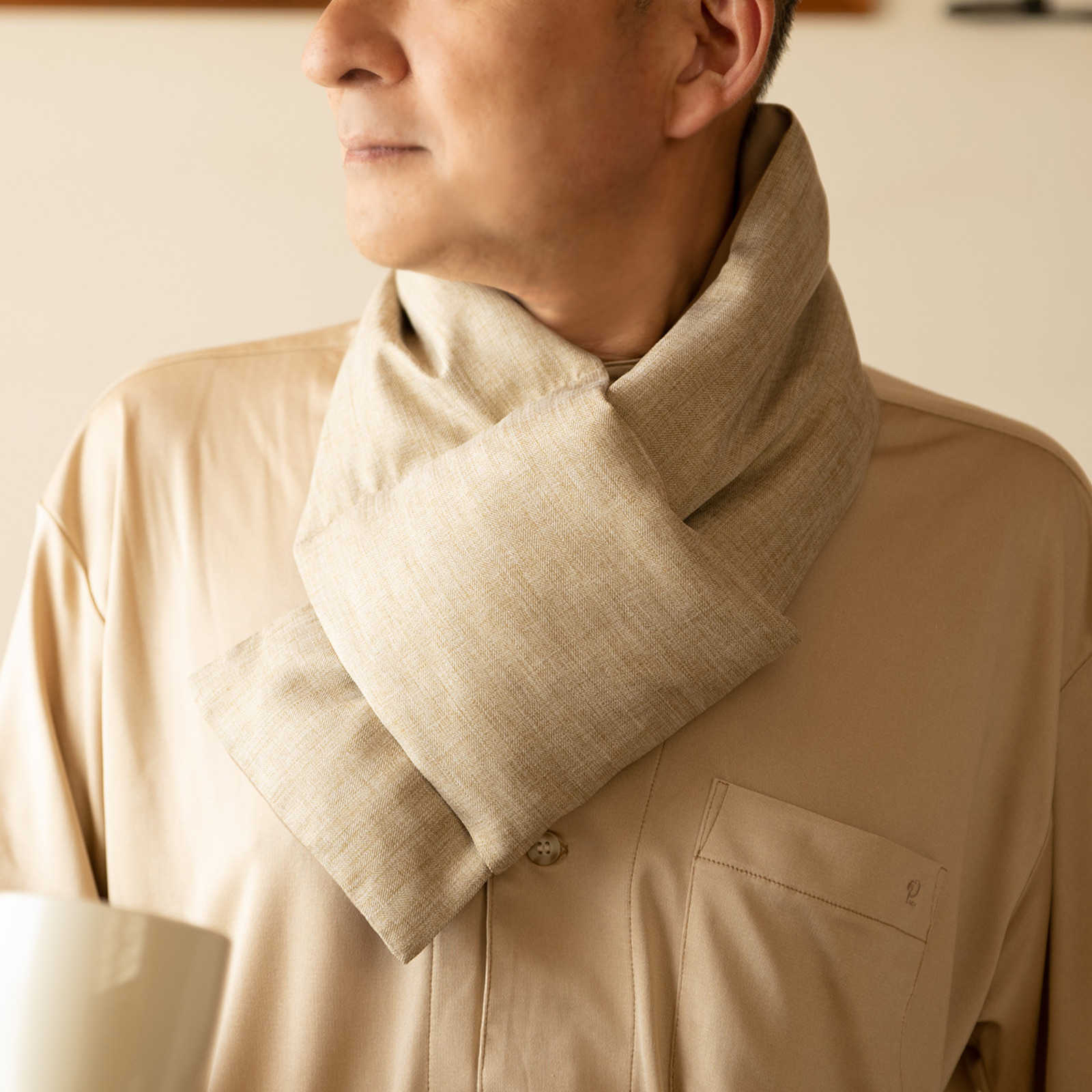 ヘヴンリーダウンプレミアム リバーシブル ネックウォーマー【日本製】