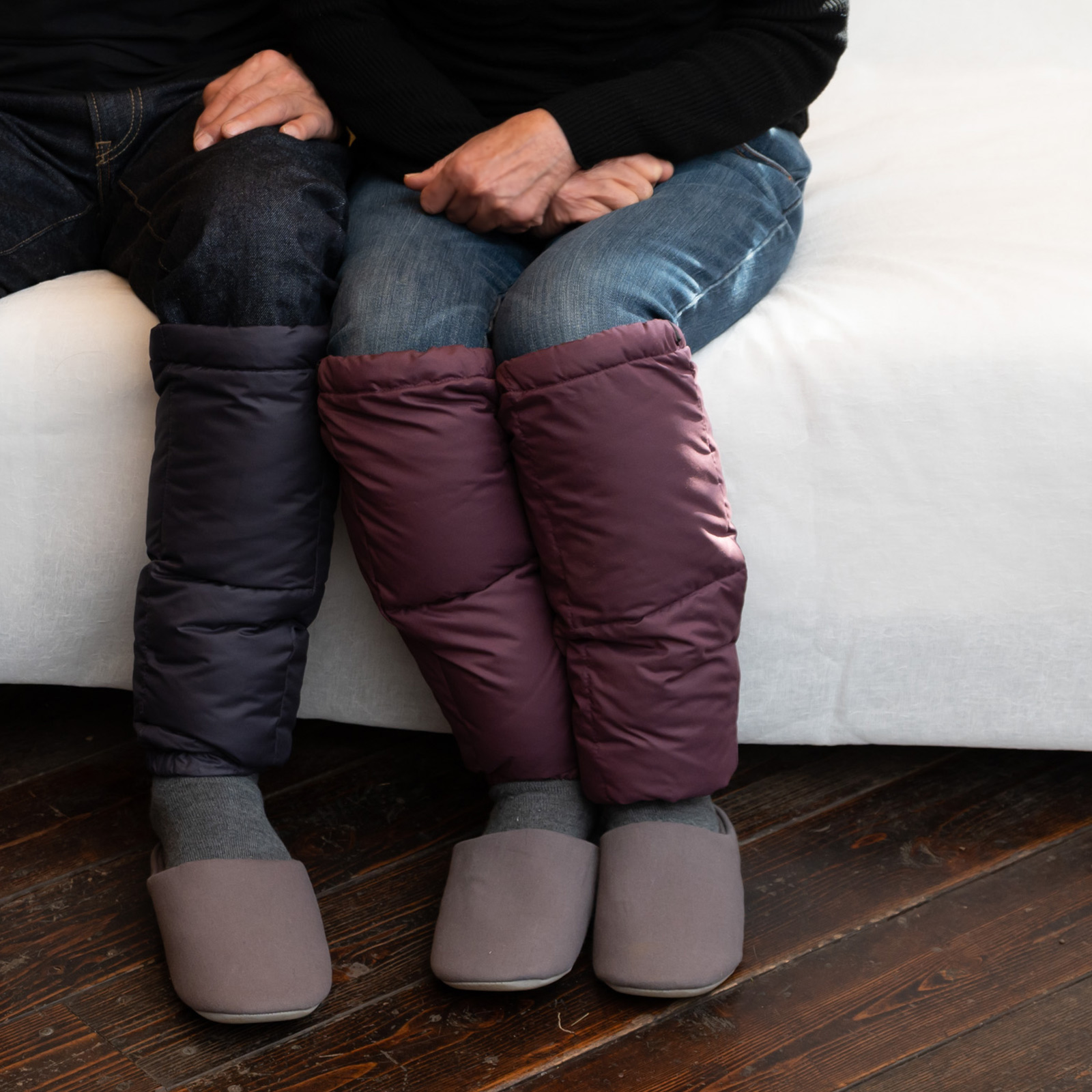 【いつでも足元あたたか】ヘヴンリーダウンレッグウォーマー