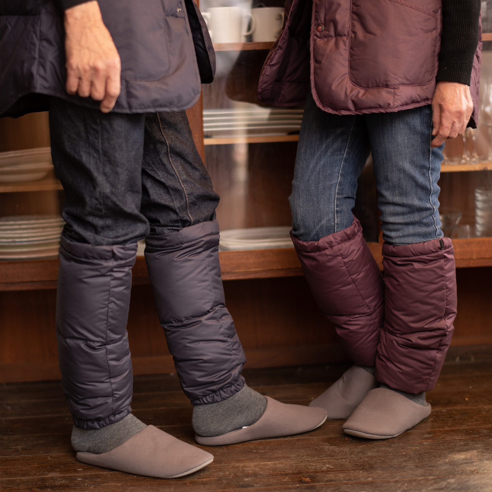 【いつでも足元あたたか】ヘヴンリーダウンレッグウォーマー