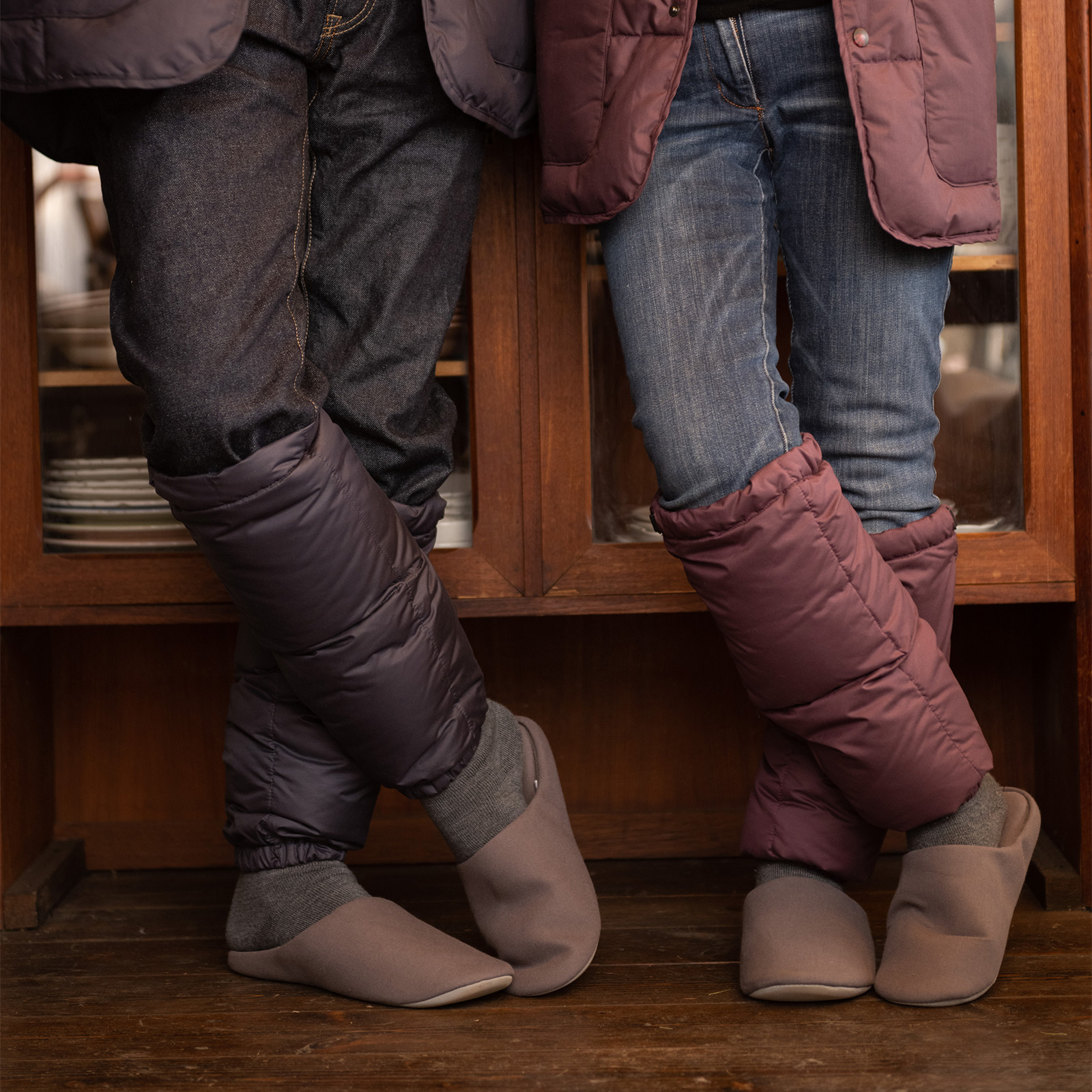 【いつでも足元あたたか】ヘヴンリーダウンレッグウォーマー