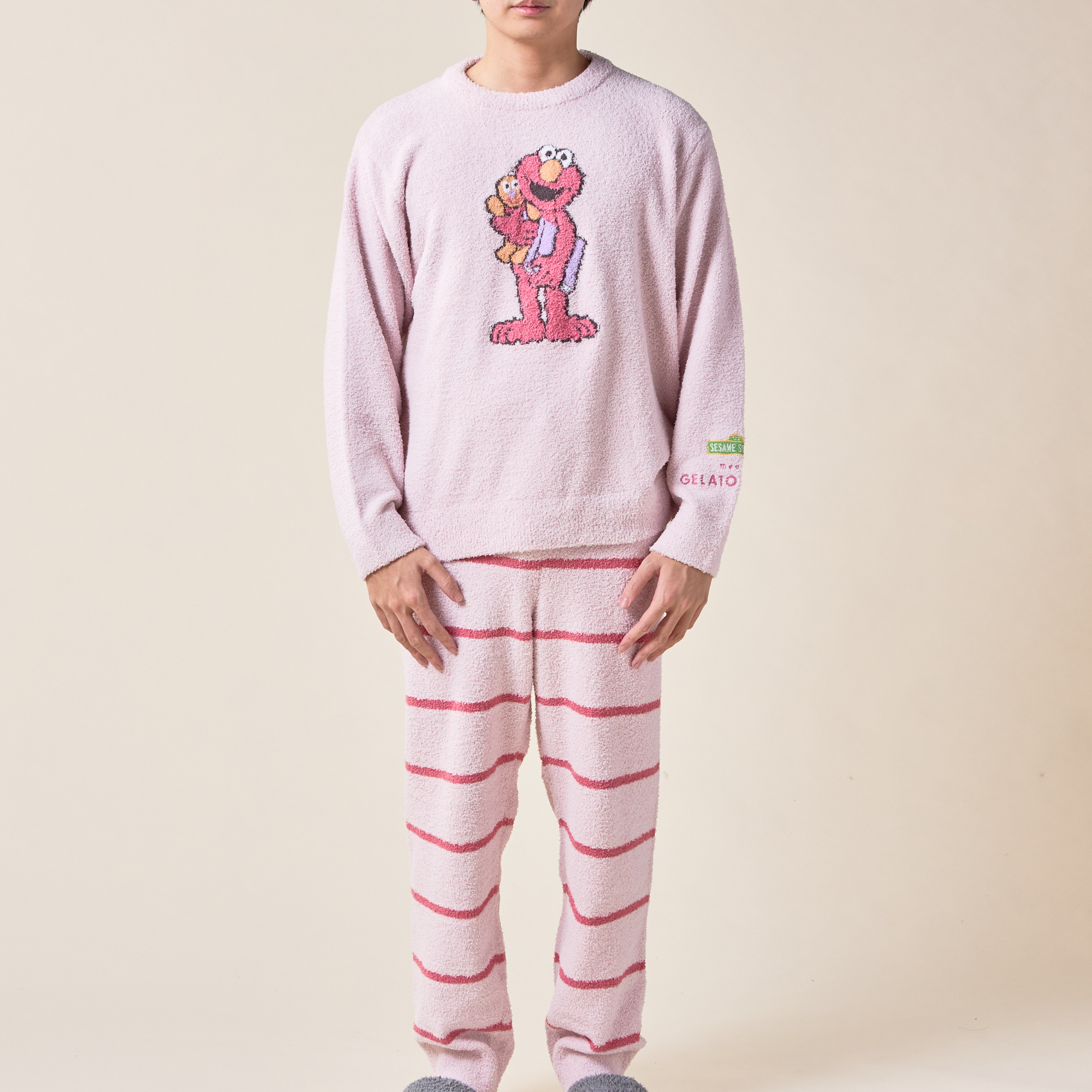 HOMME】【SESAME STREET】モチーフJQDプルオーバー&ロングパンツセット