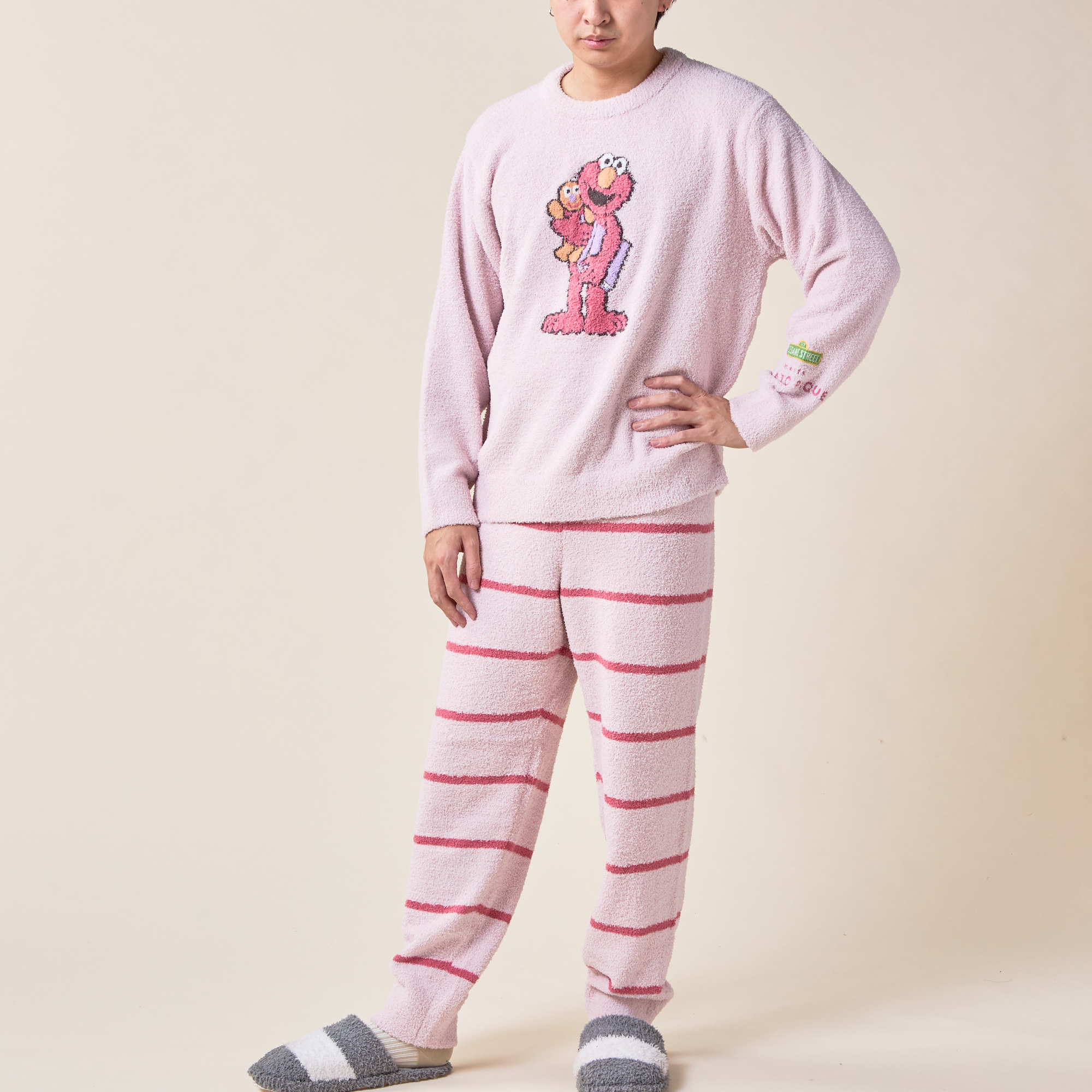【HOMME】【SESAME STREET】モチーフJQDプルオーバー&ロングパンツセット