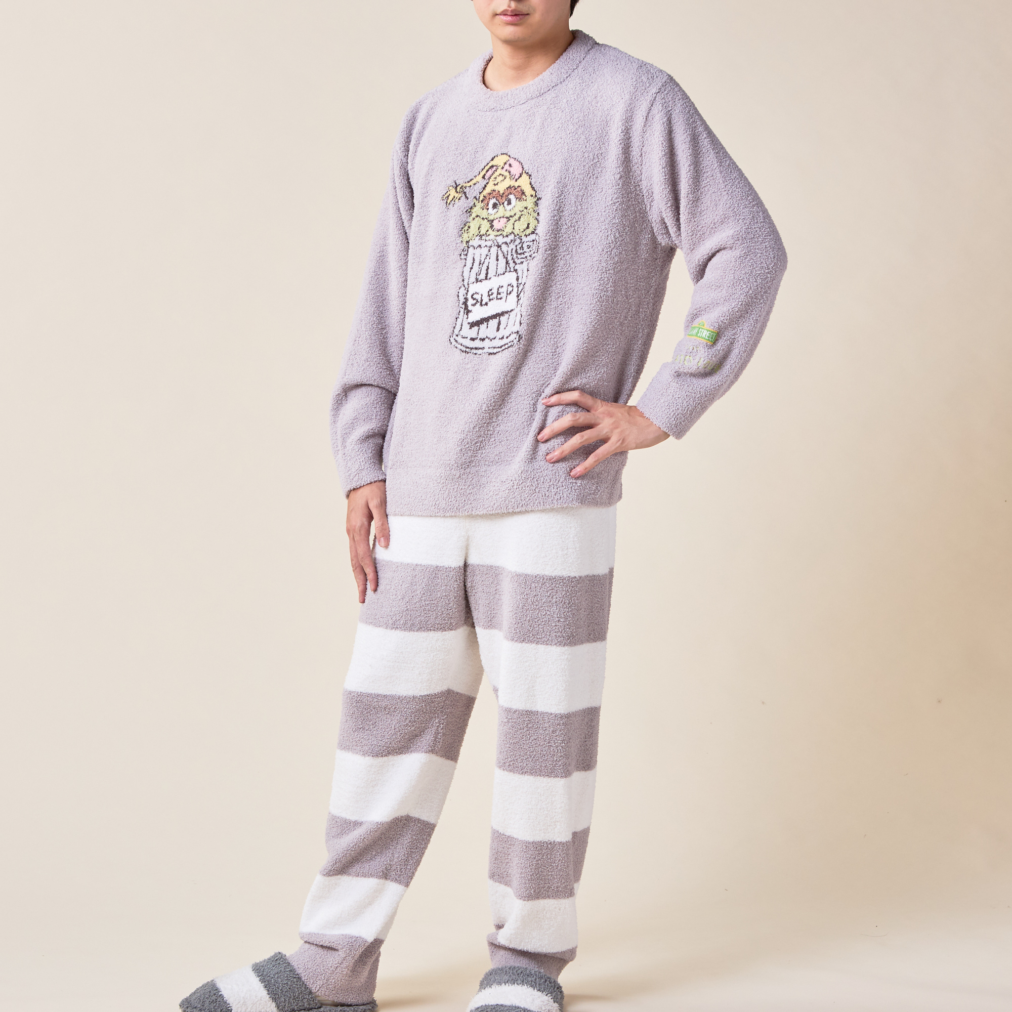 ルームウェア・パジャマ gelato pique [SESAME STREET] [HOMME] Pattern long pants PMCP SESAME STREET】 MEN'S Motif Pullover & Lounge Pants