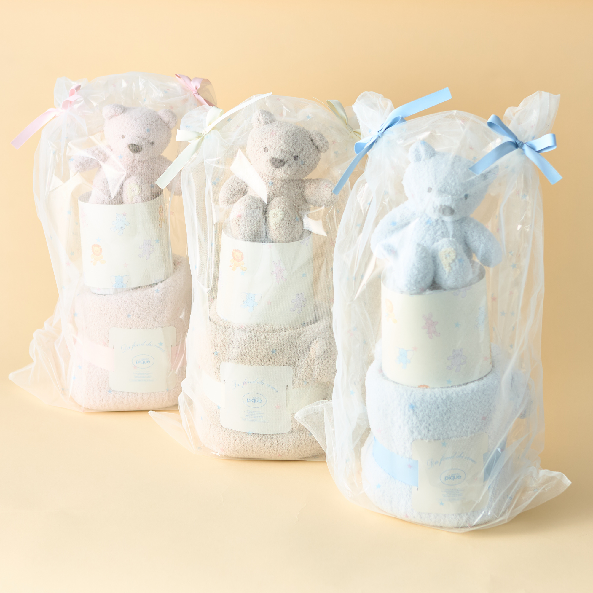 【BABY】ダイパーケーキ2段