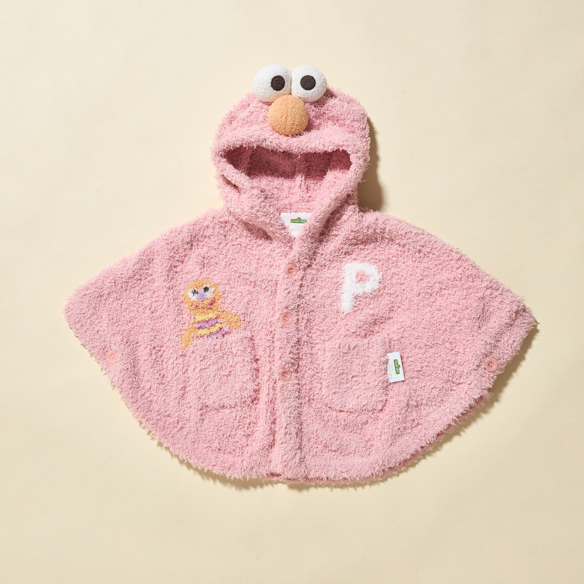Gelato pique ジェラピケ ポンチョ ペア BABY SESAME STREET ポンチョ