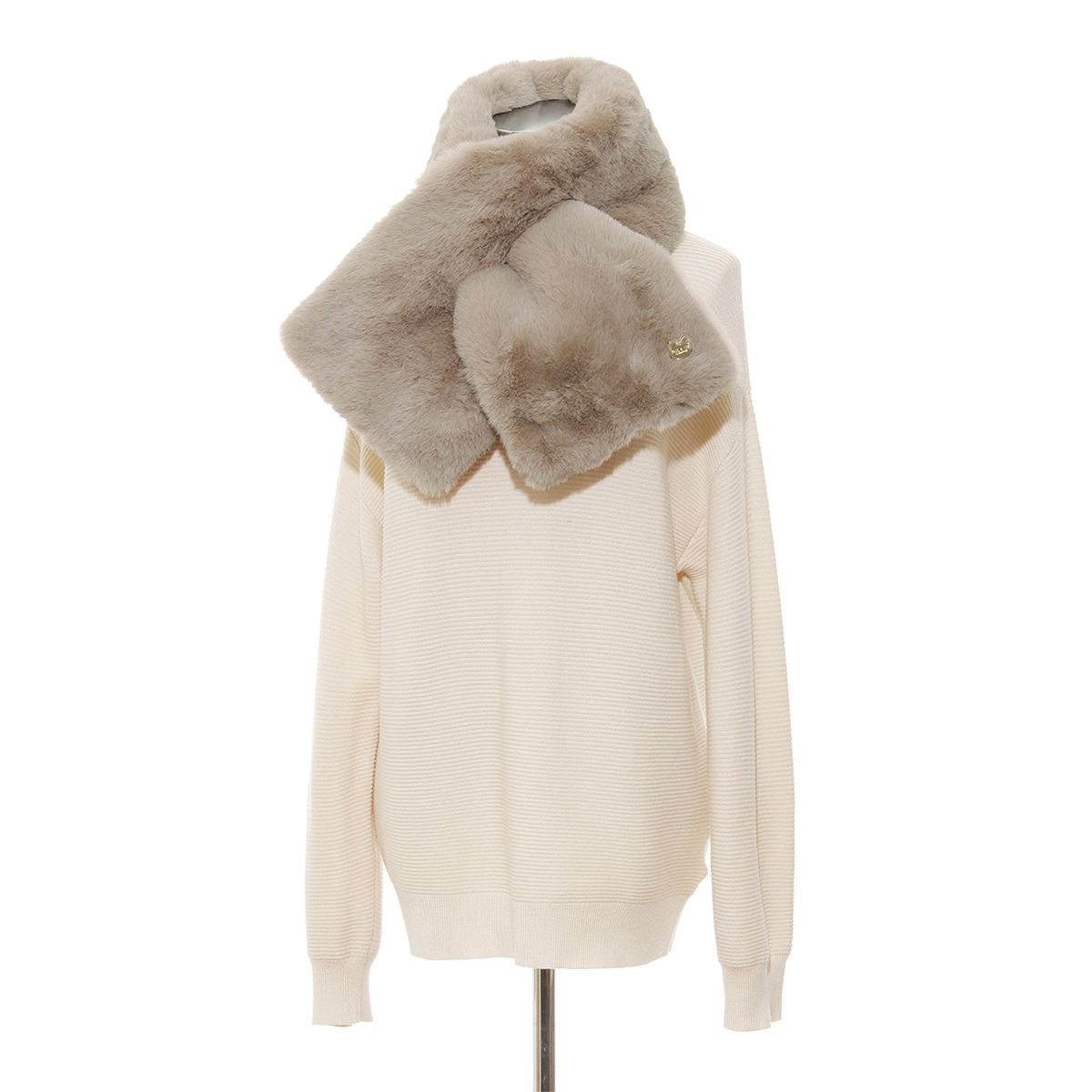 猫チャーム付き フェイクファーマフラー | PAUL ＆ JOE（ポール