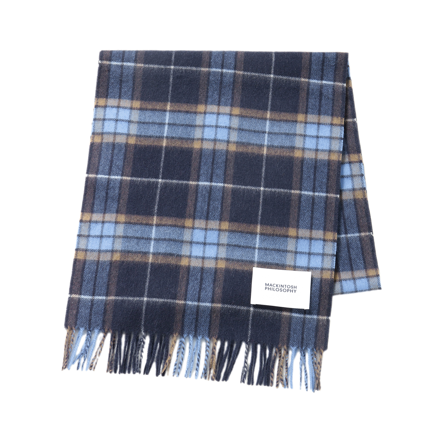 カシミヤチェックマフラー【ブランドBOX入り】