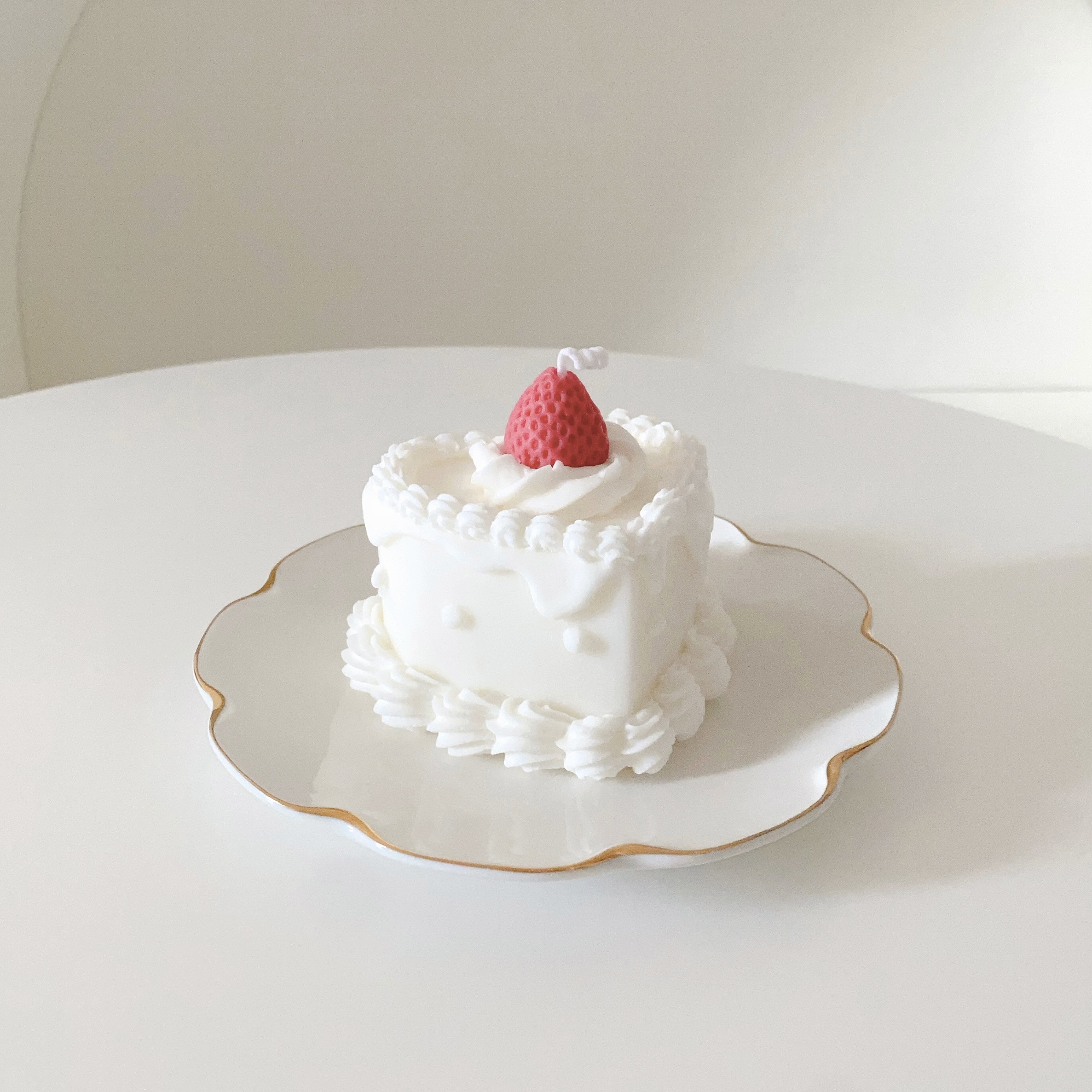 DIDILLX バースデーケーキキャンドルホルダーモールド スクエアベース 
