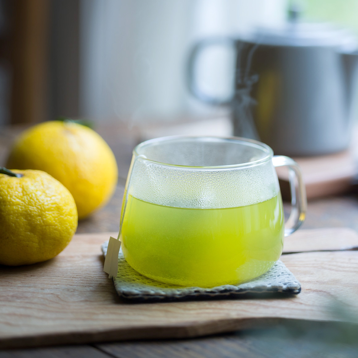 抹茶カステラとお茶のセット
