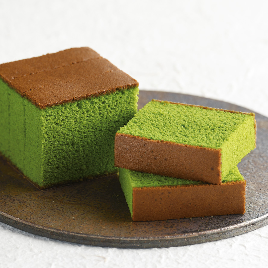抹茶カステラとお茶のセット