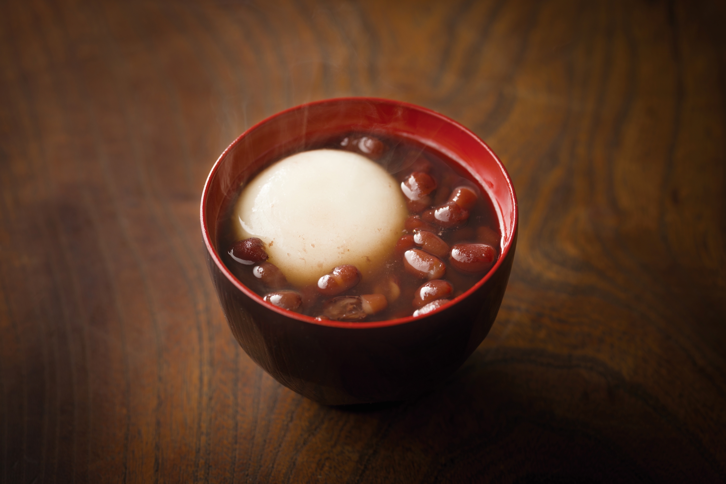 ぜんざいとお茶のセット