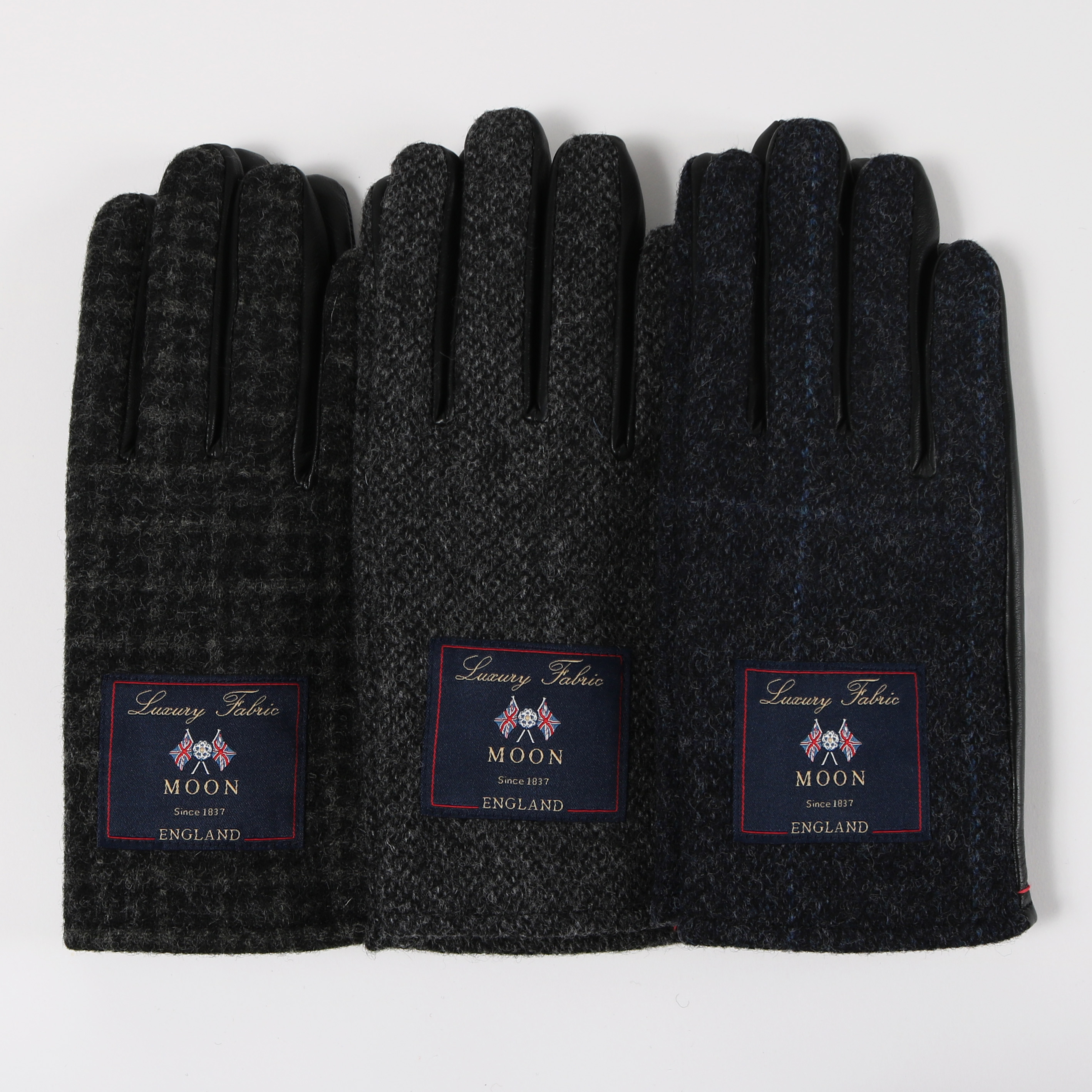 【MOON生地×羊革】メンズグローブ　タッチパネル対応