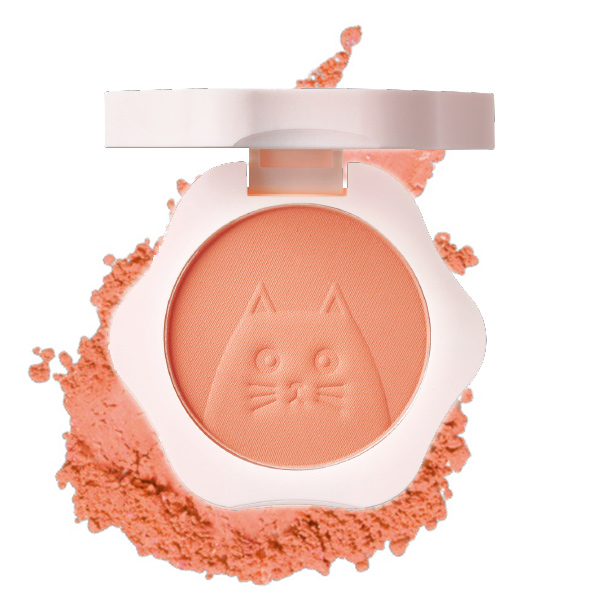 【ギフトBOX付】ネコ肉球チーク＆ブラシセット