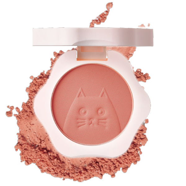 【ギフトBOX付】ネコ肉球チーク＆ブラシセット