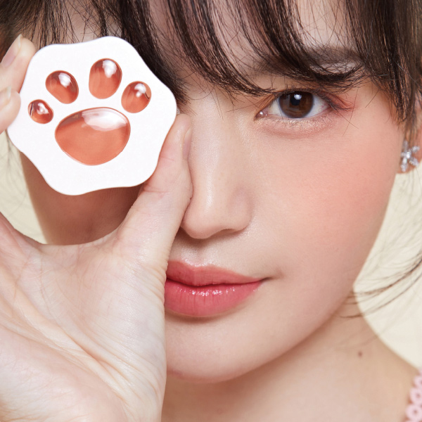 【ギフトBOX付】ネコ肉球チーク＆ブラシセット