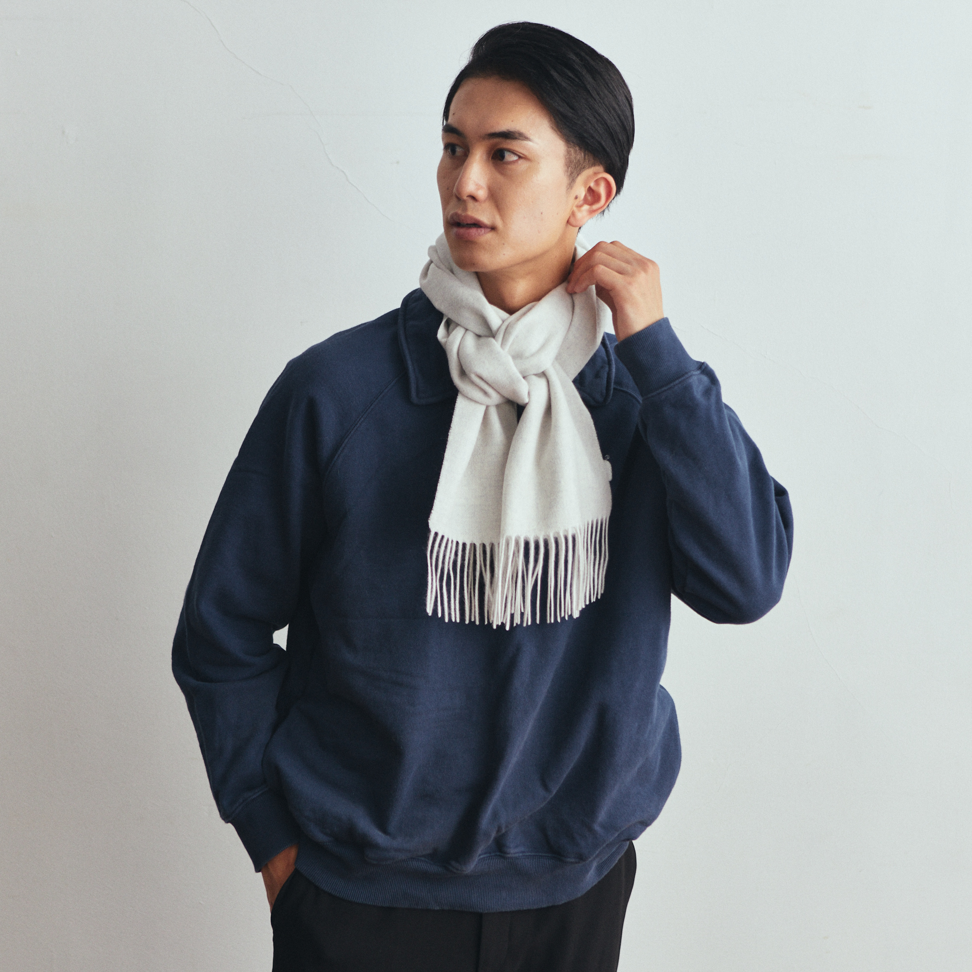 【刺繍名入れギフト】カシミヤ100%マフラー