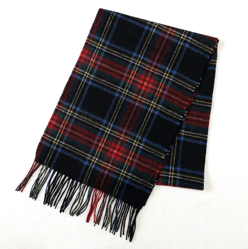 ウォッシャブルウール100%タータンチェックマフラー