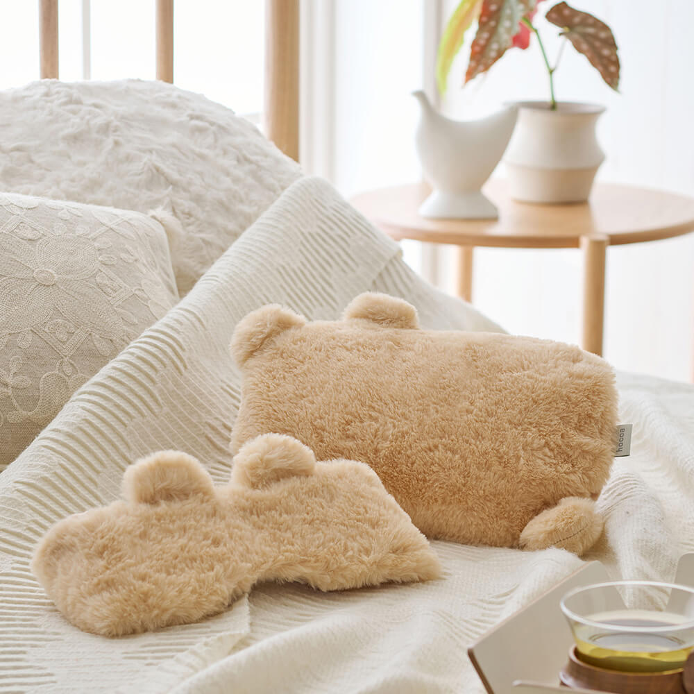 レンジですぐにホッカホカ ジェル湯たんぽ hocca アイマスク ねこ/うさぎ