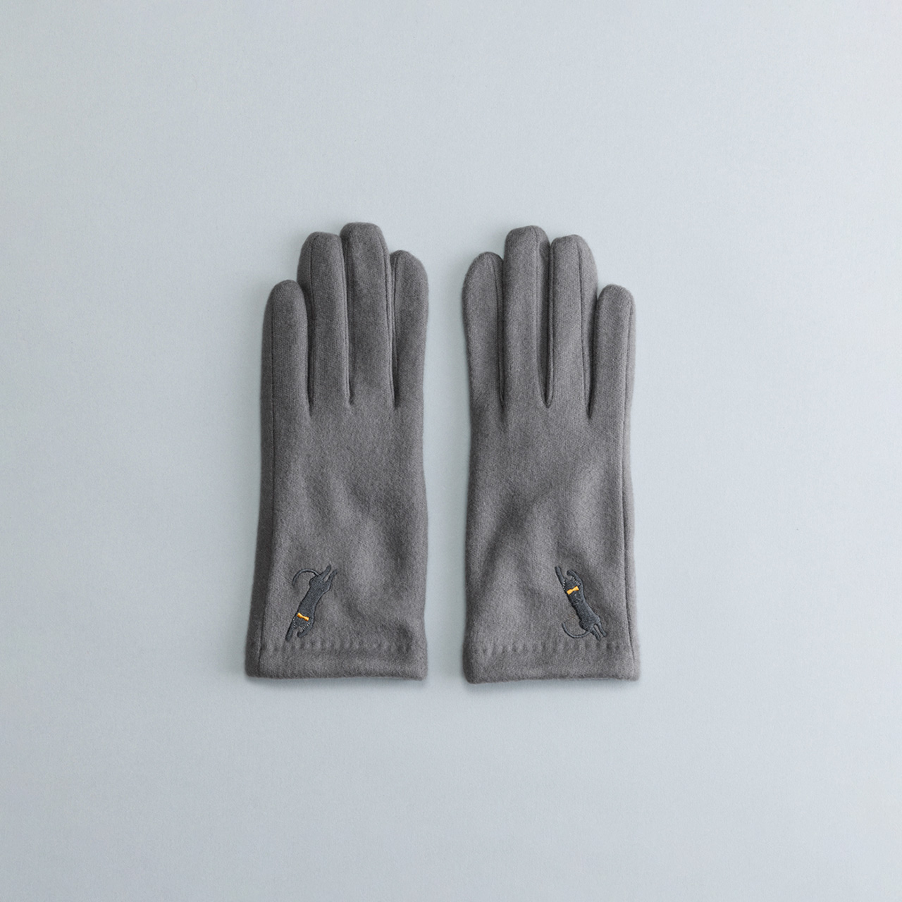 【WOMEN】おひるねねこ刺繍ジャージグローブ