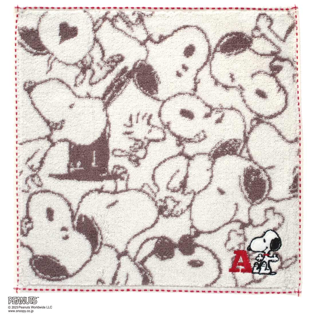 【スヌーピー好きに贈る】PEANUTS ラインレディースソックス&タオルハンカチ BOX